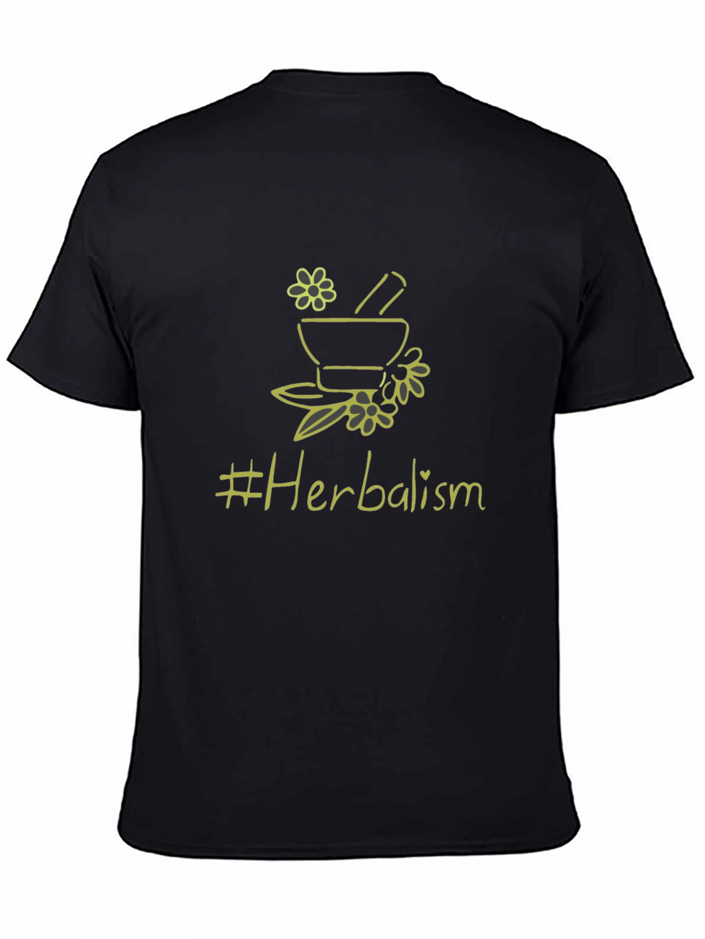 Herbalism T-Shirt - Black Cotton Graphic Tee