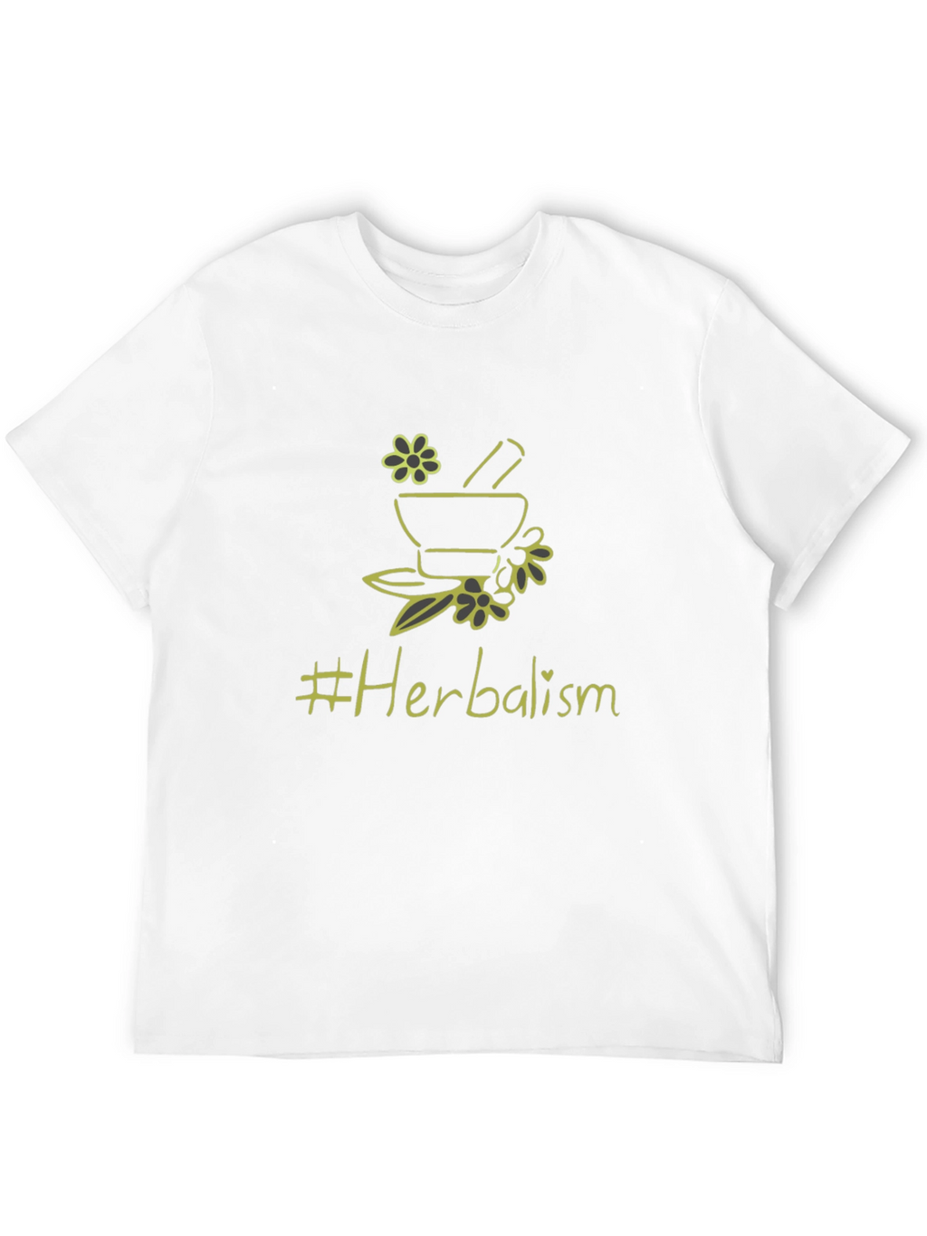 Herbalism T-Shirt - Black Cotton Graphic Tee
