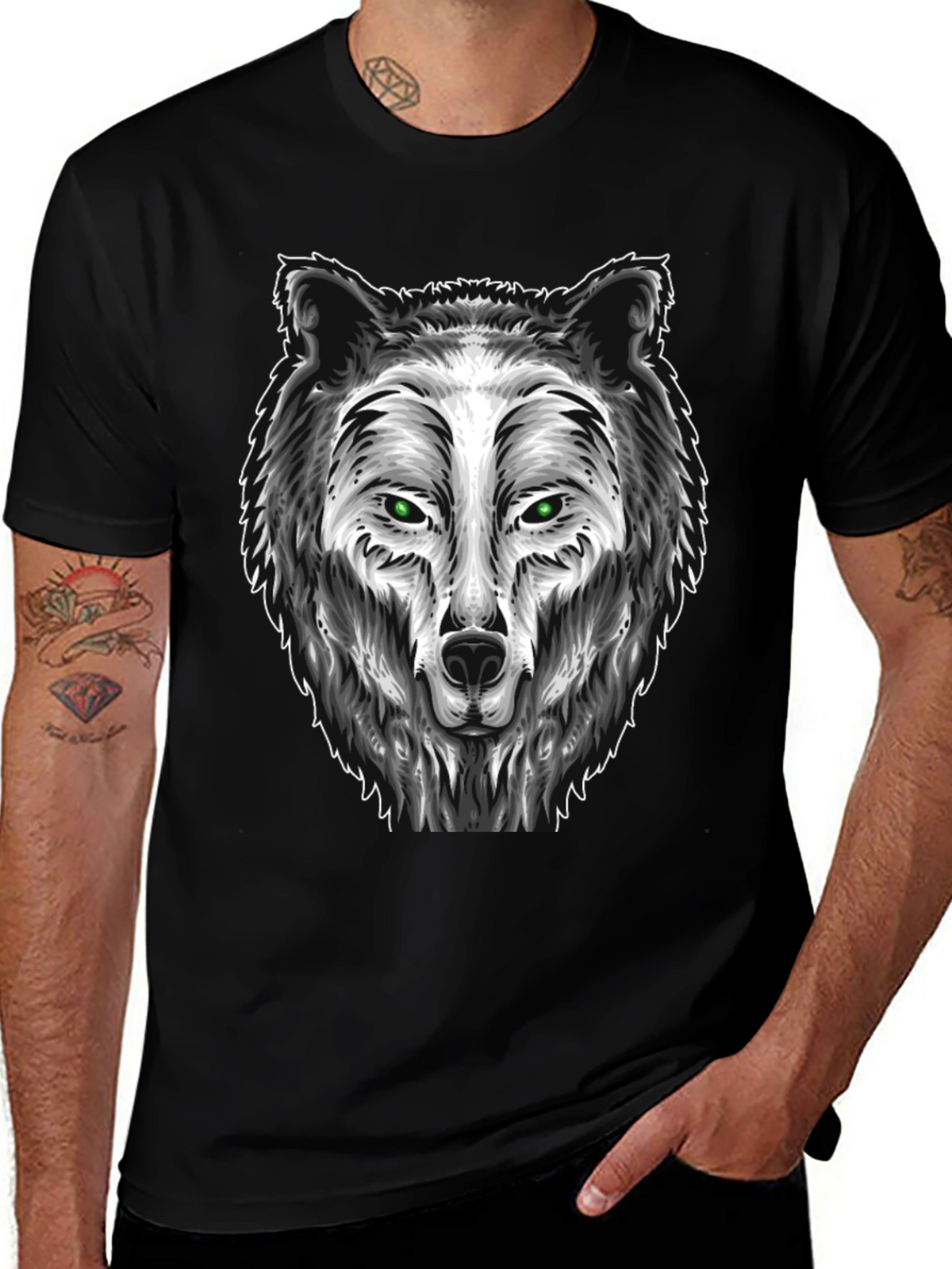 Wolf Graphic Tee - Fierce Animal Design
