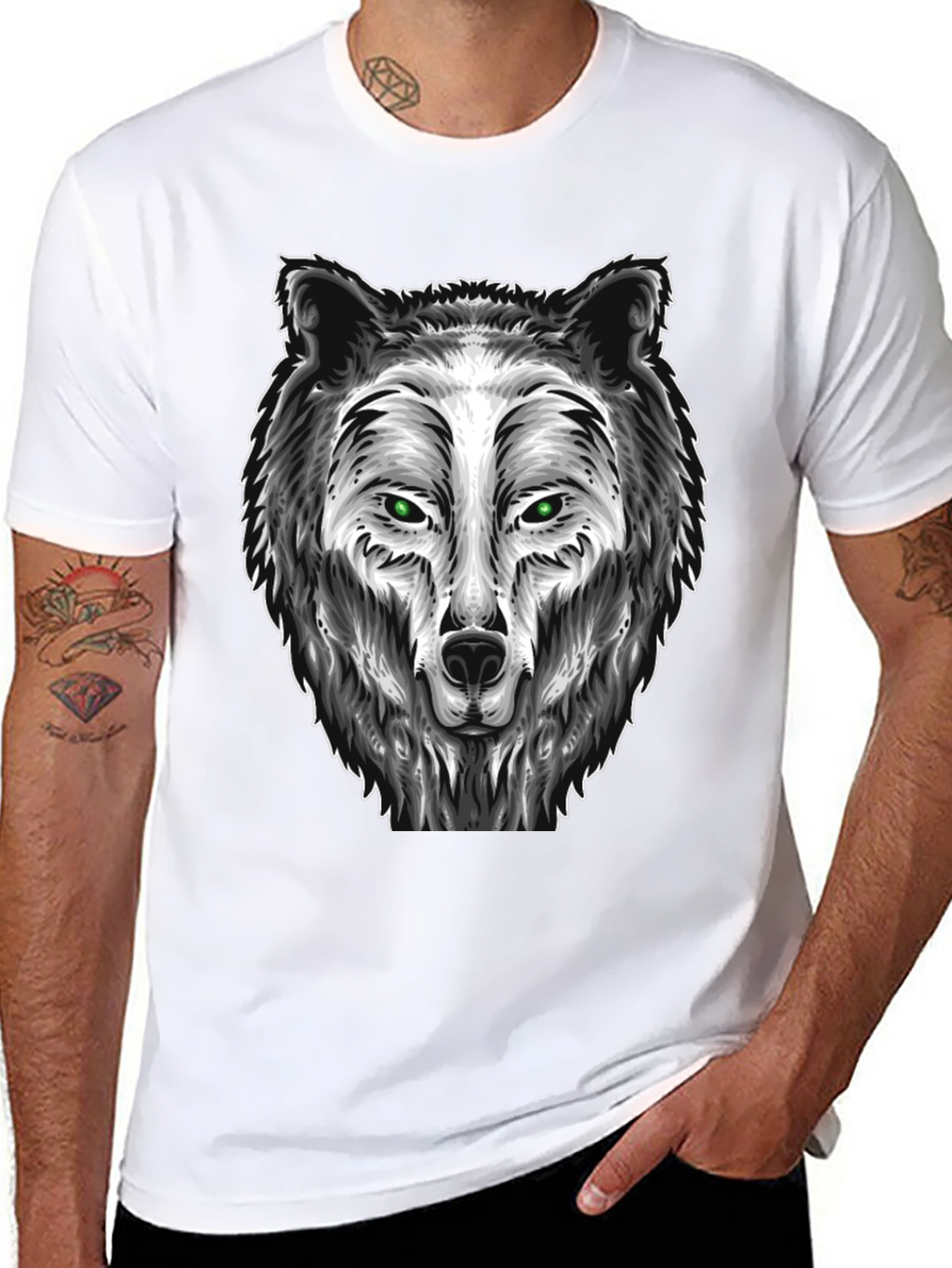 Wolf Graphic Tee - Fierce Animal Design