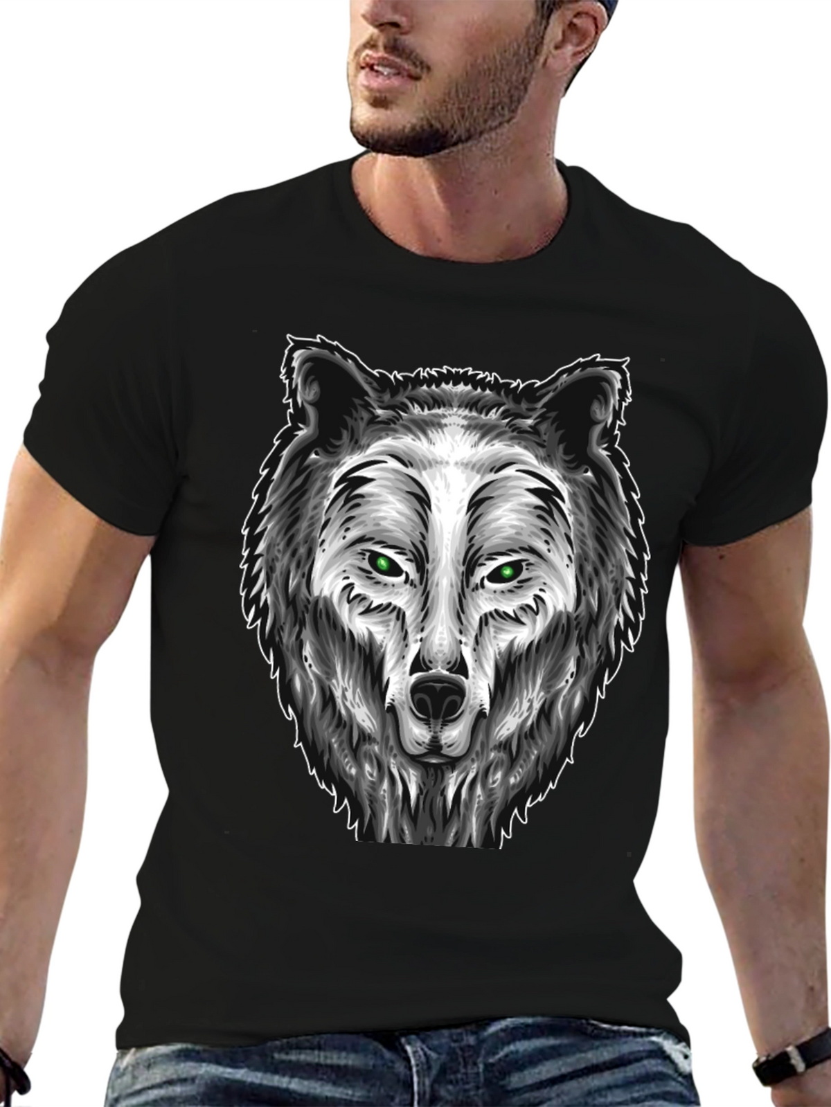 Wolf Graphic Tee - Fierce Animal Design