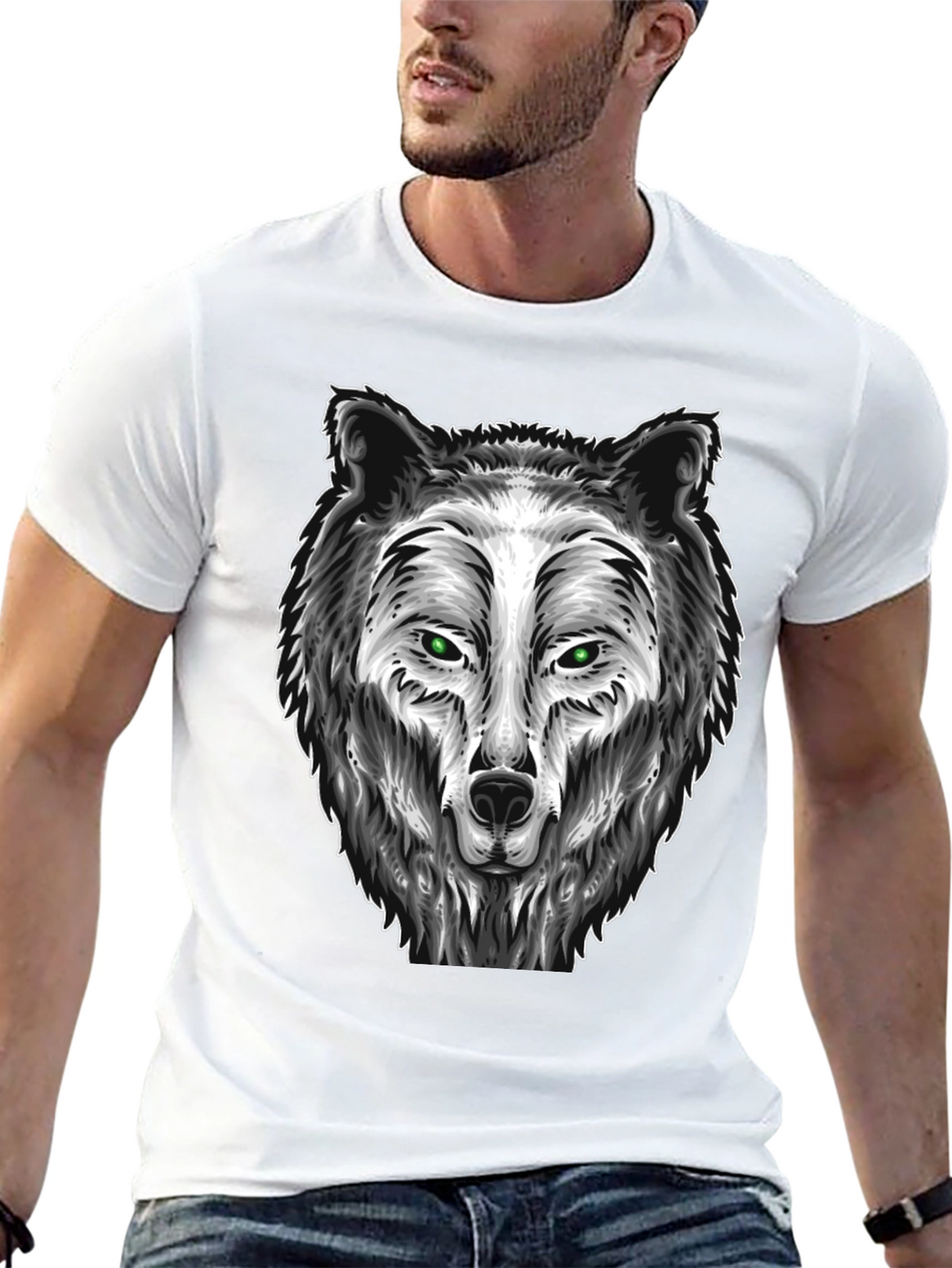 Wolf Graphic Tee - Fierce Animal Design
