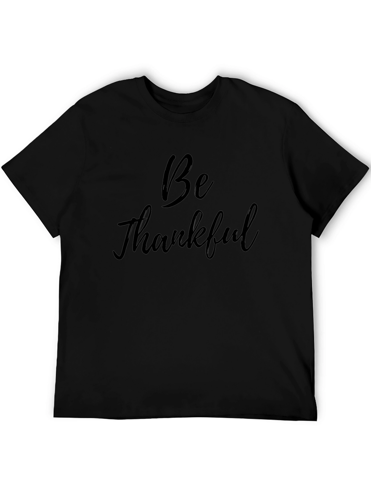 Be Thankful Black Graphic Tee