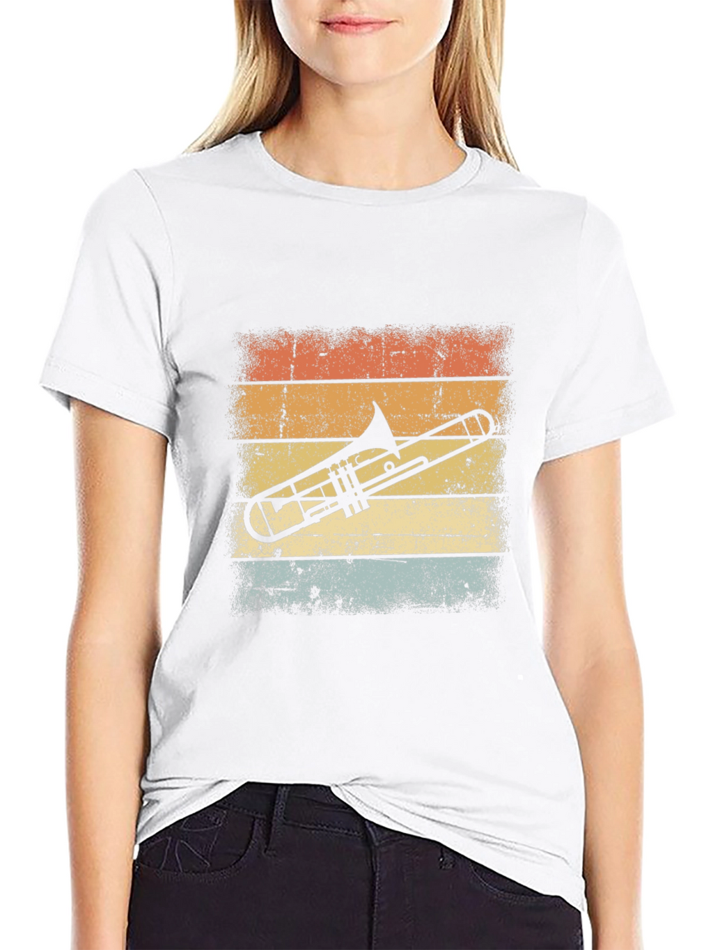 Retro Trombone Graphic Tee