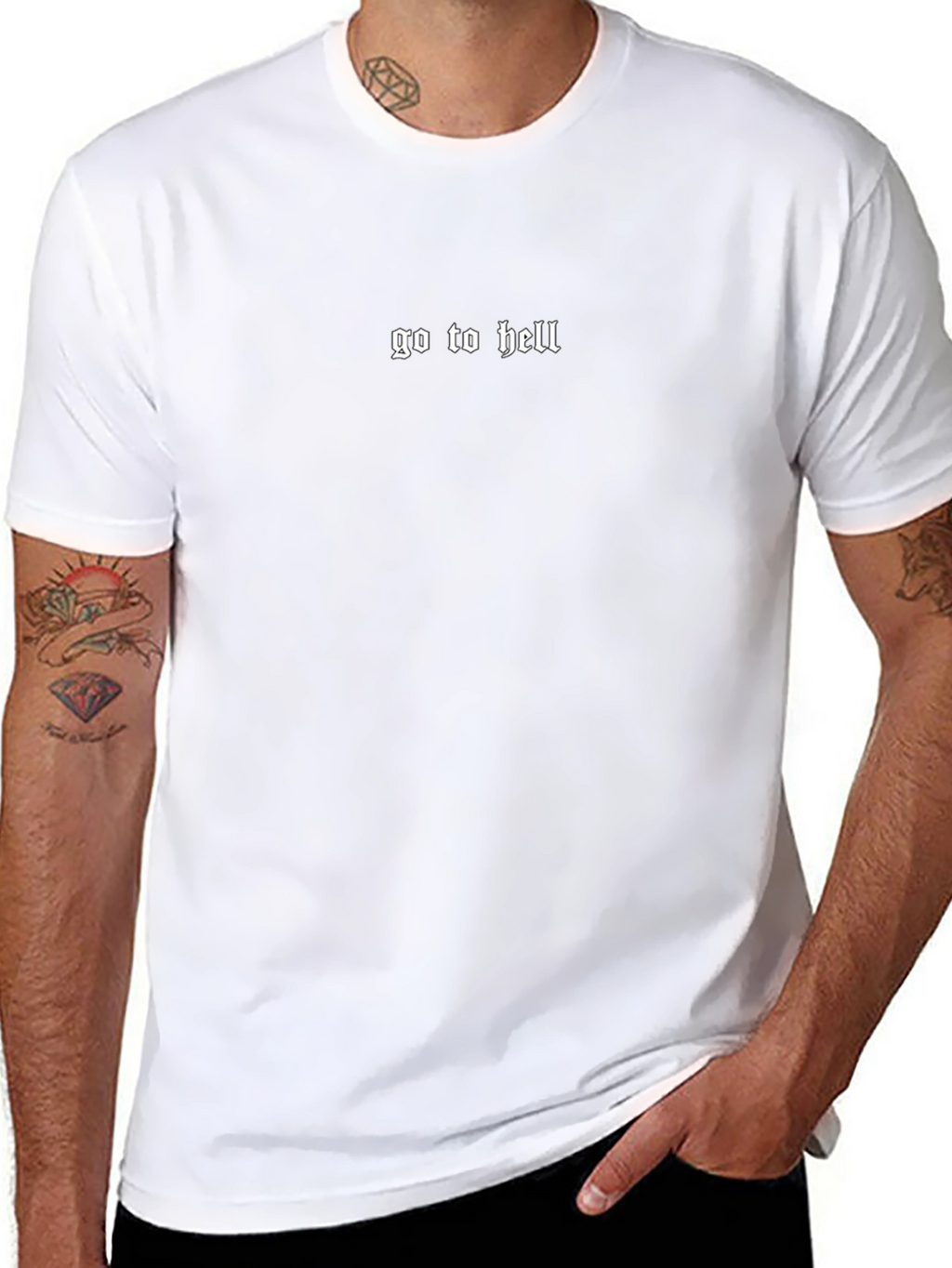 Go to Hell Black Graphic Tee