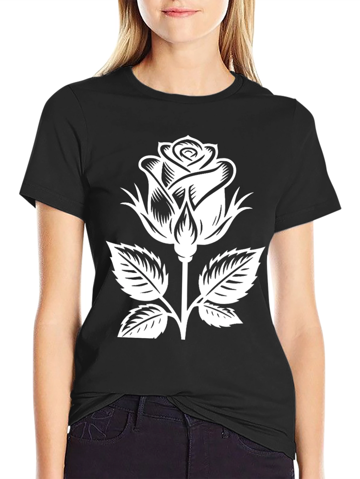 Black Rose Graphic T-Shirt
