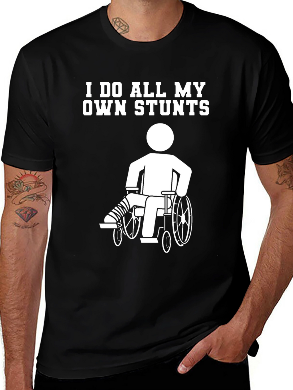Funny I Do All My Own Stunts T-Shirt