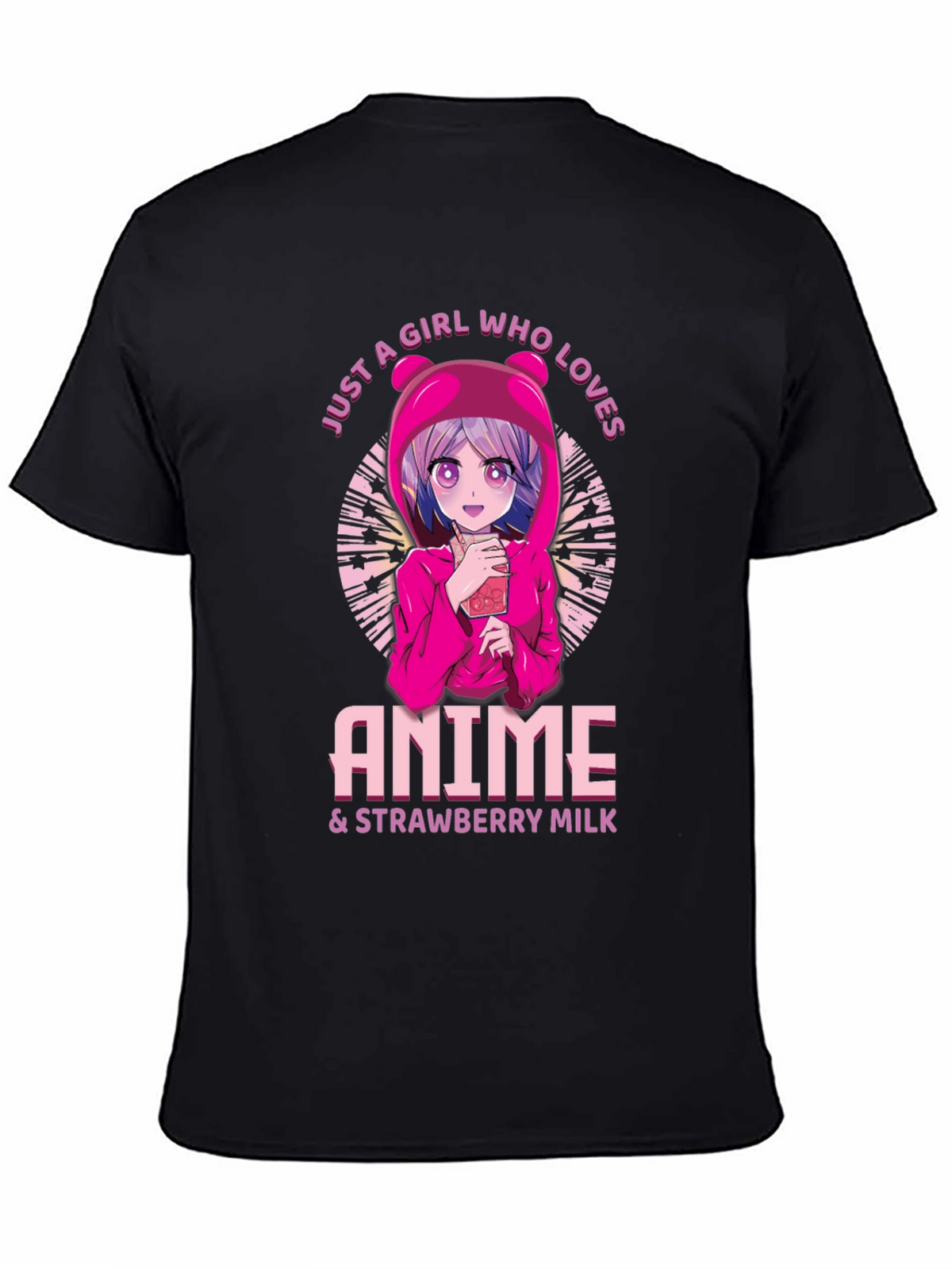 Anime & Strawberry Milk Graphic Tee