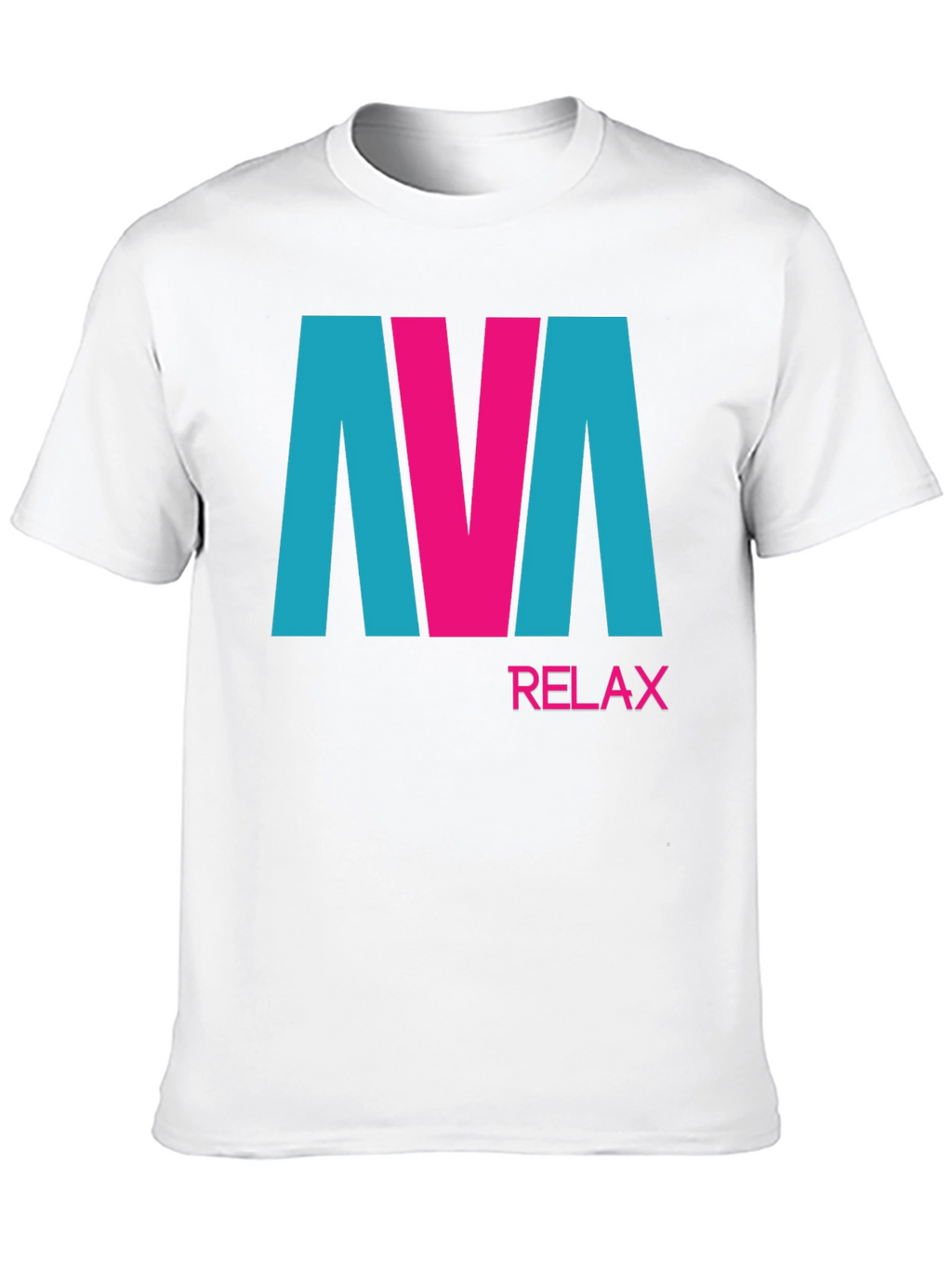 AVA Relax Graphic Tee - Black Cotton Blend T-Shirt
