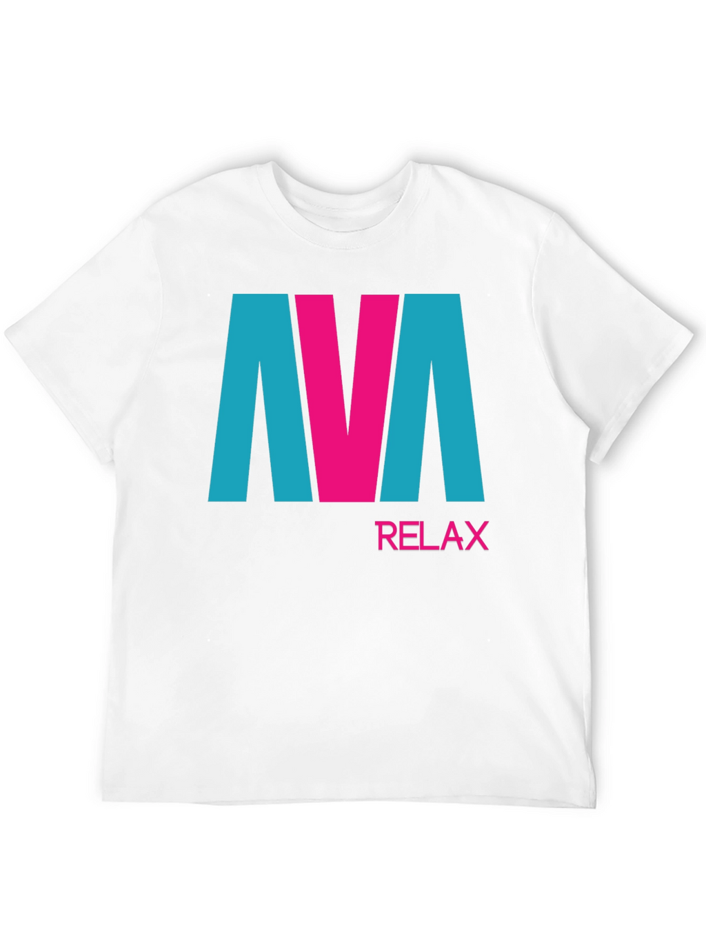 AVA Relax Graphic Tee - Black Cotton Blend T-Shirt