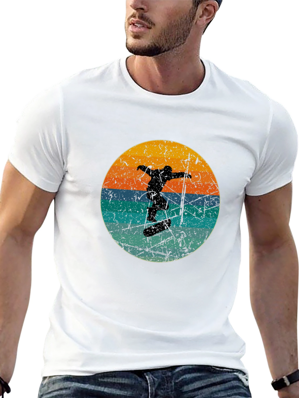 Retro Skateboarder Graphic Tee