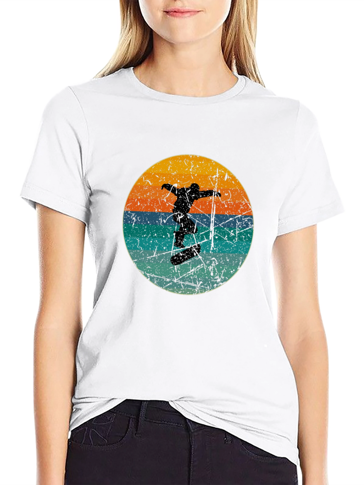 Retro Skateboarder Graphic Tee