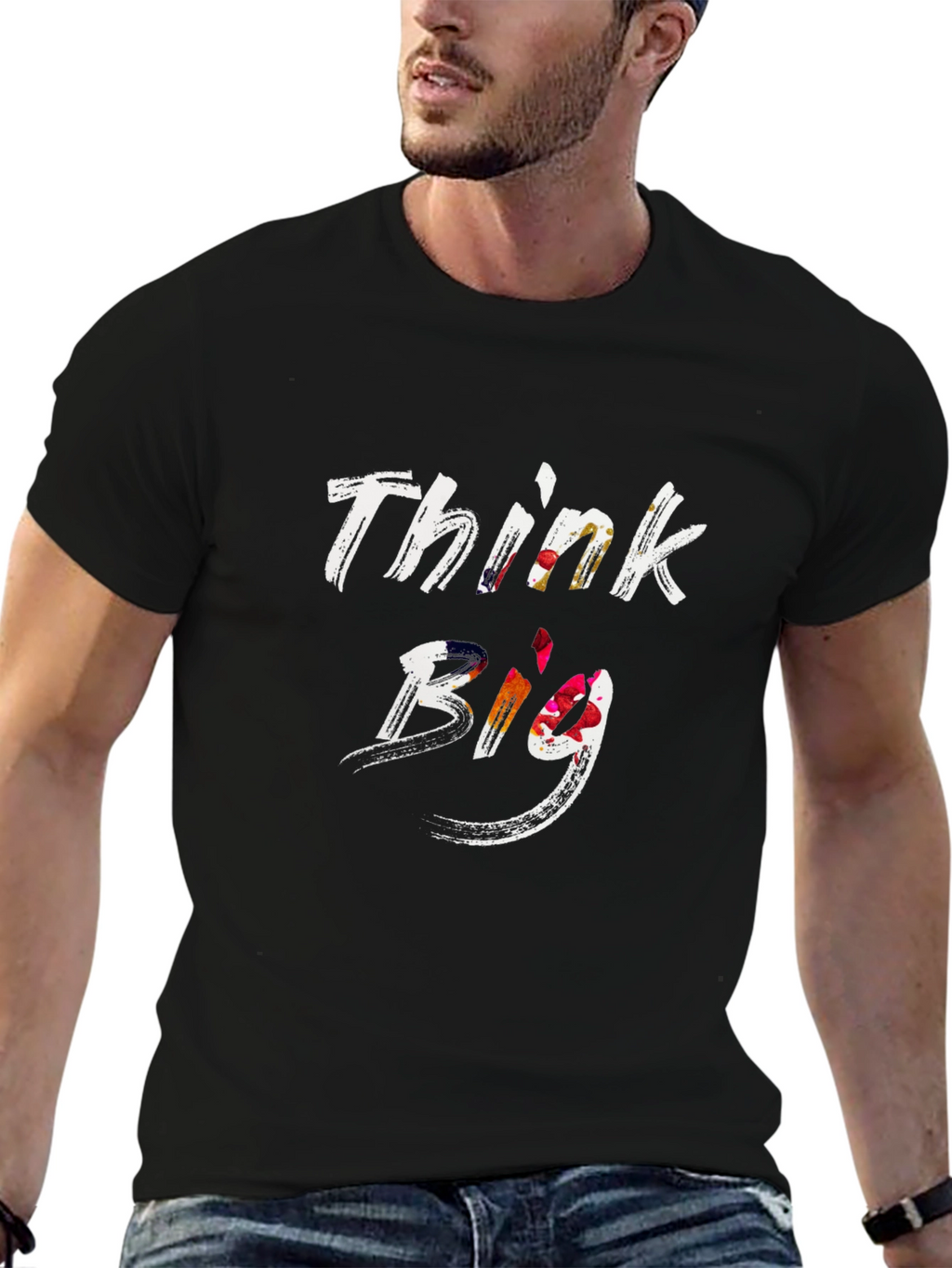 Think Big Graphic Tee - Mens Black T-Shirt