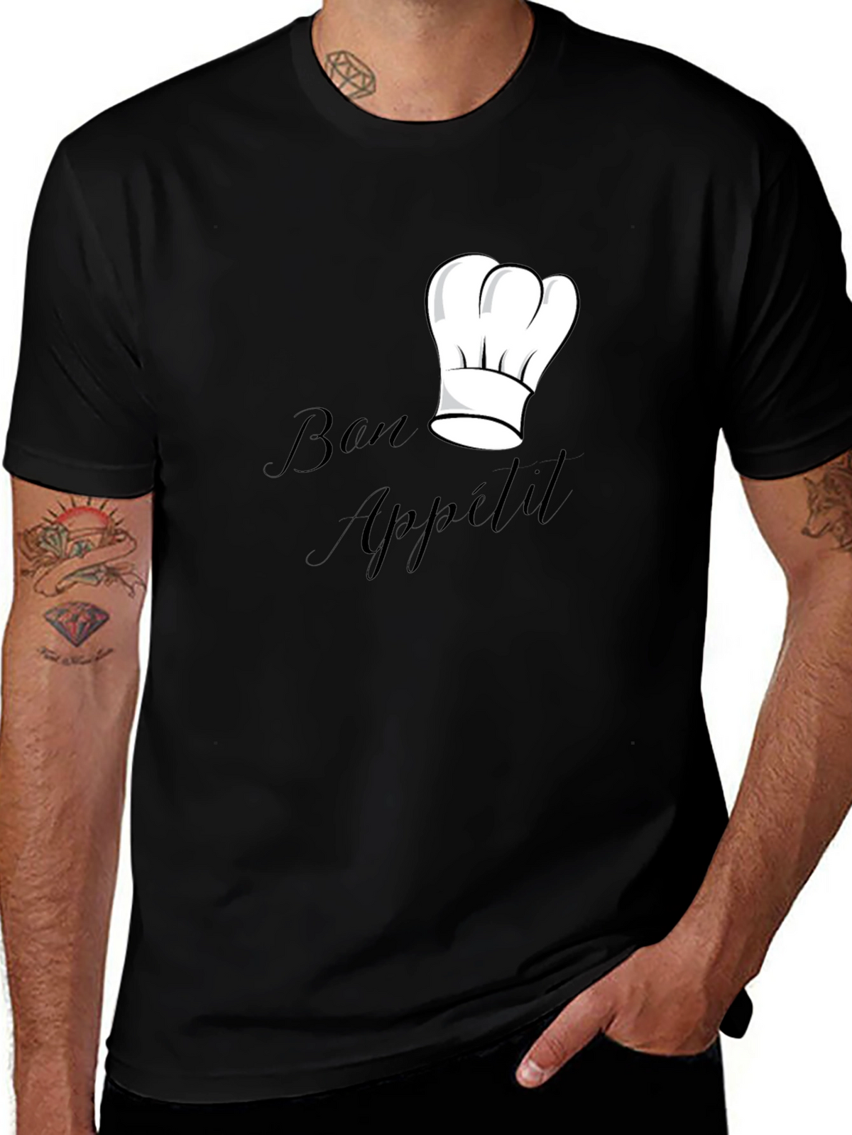 Bon Appétit Chef Hat Graphic T-Shirt