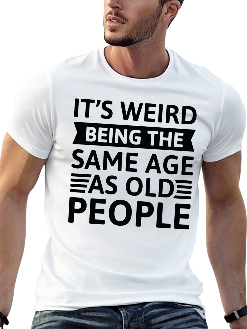 Funny Same Age As Old People Graphic T-Shirt