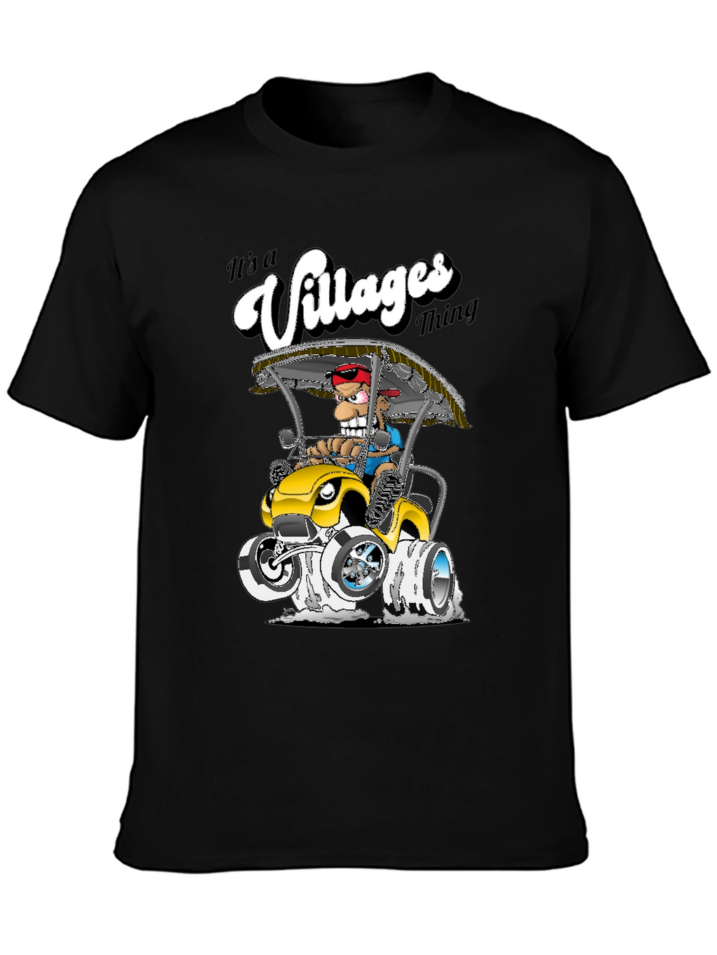 The Villages Thing T-Shirt - Cartoon Golf Cart