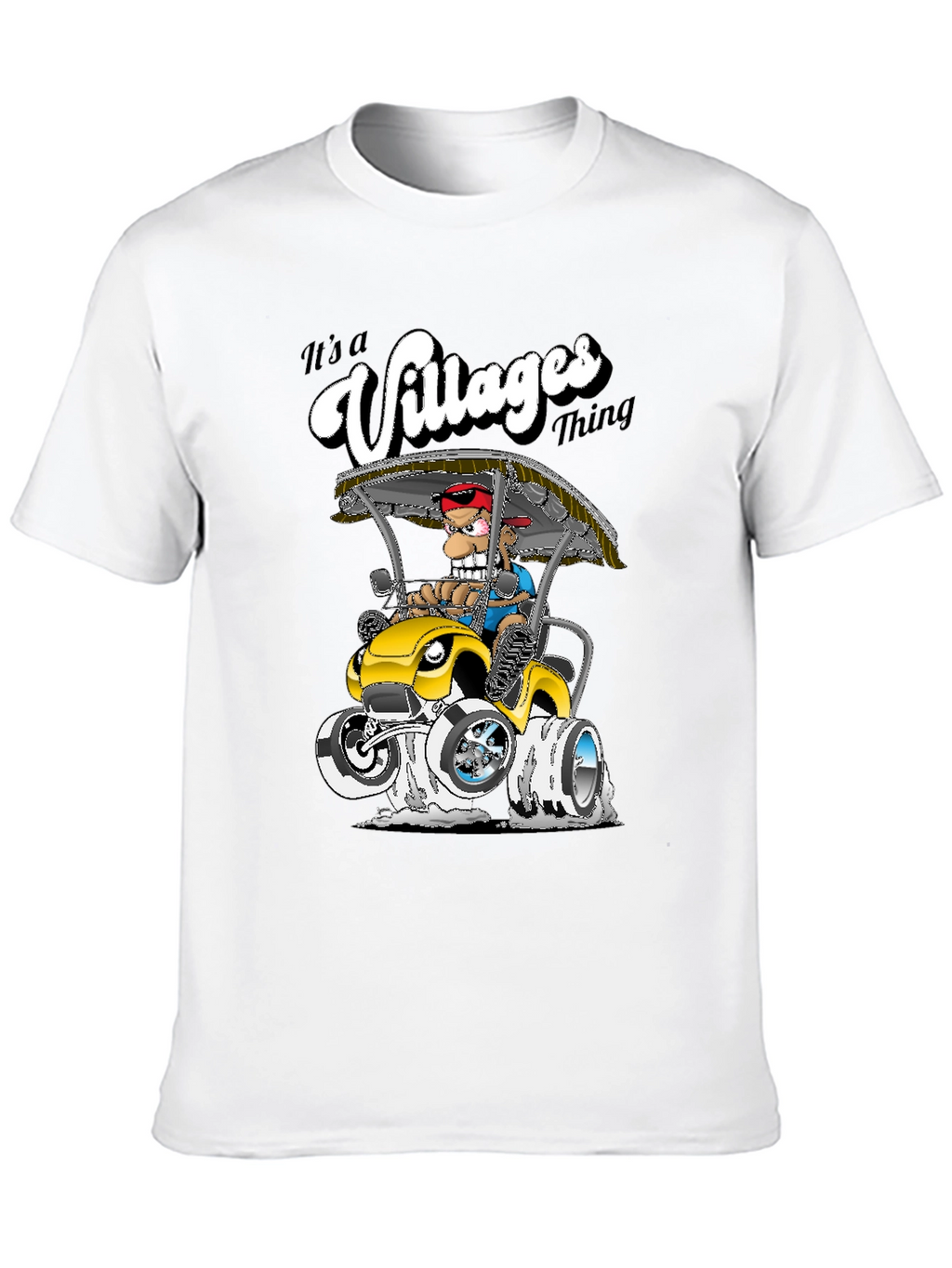 The Villages Thing T-Shirt - Cartoon Golf Cart