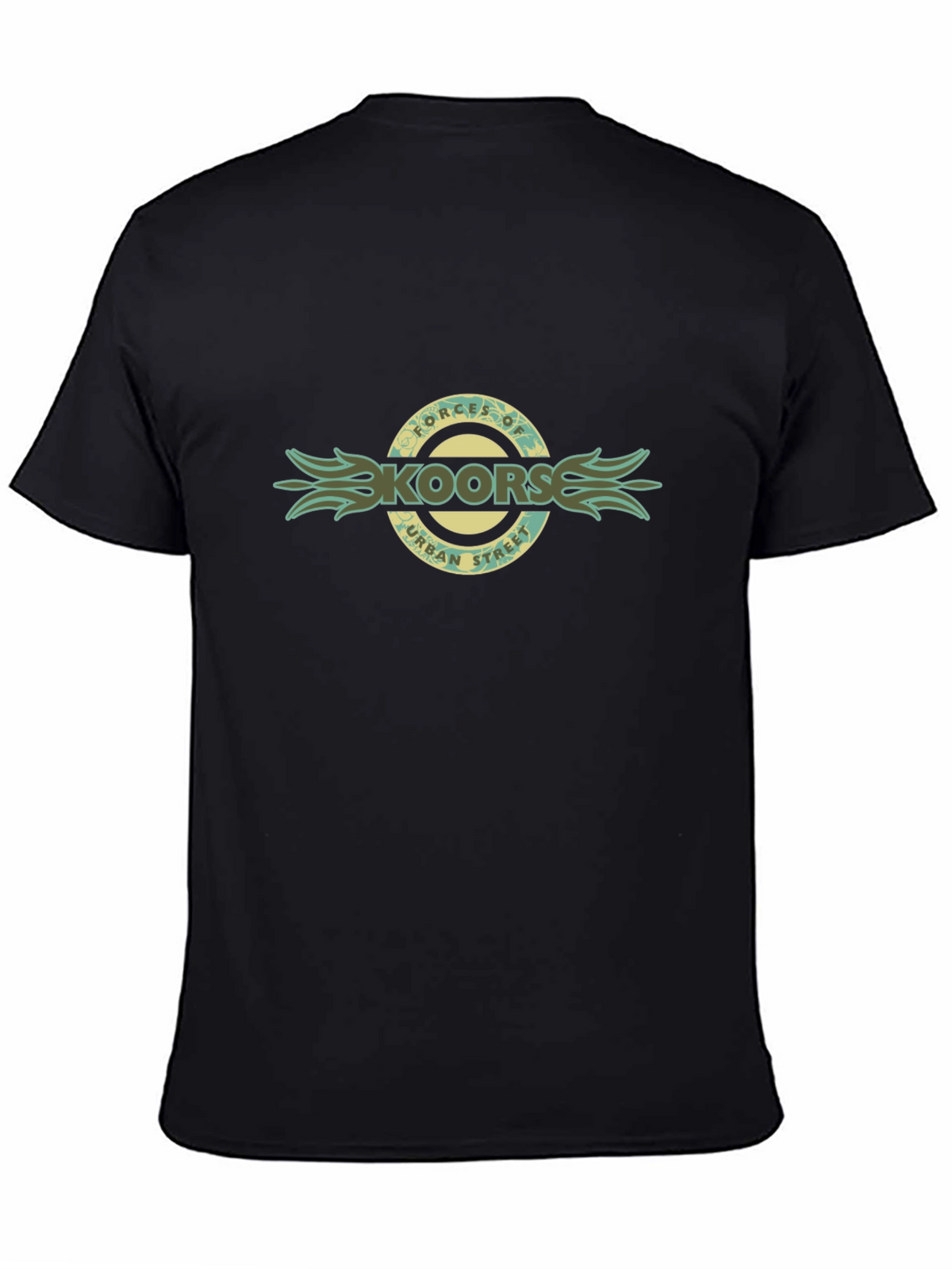 Mens Black Graphic T-Shirt - Skoorse Urban Street