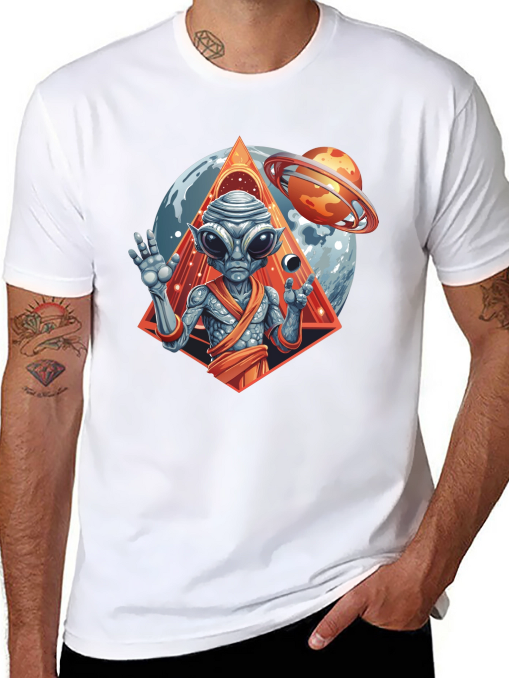 Alien Graphic Tee - Cosmic Design