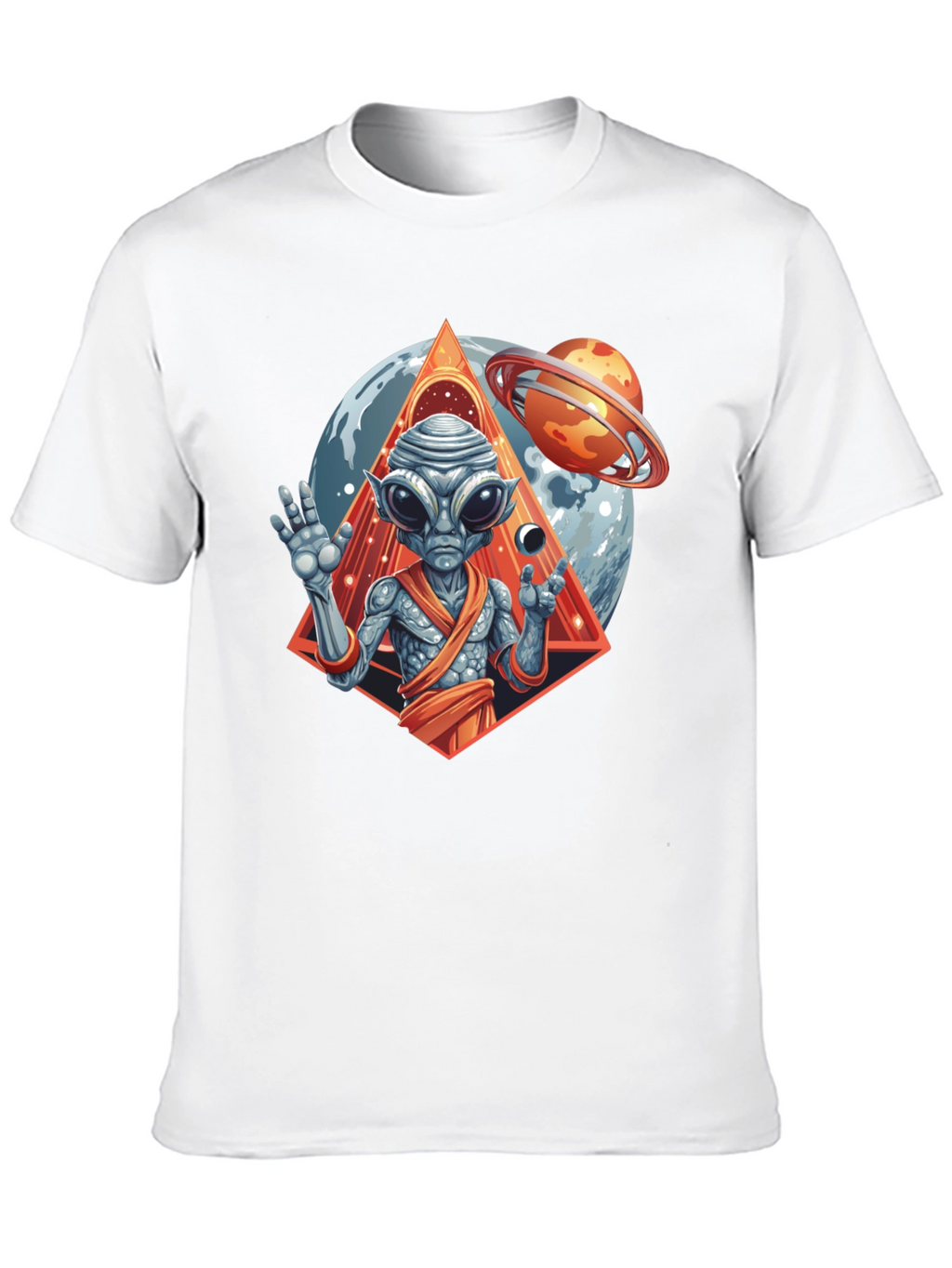 Alien Graphic Tee - Cosmic Design