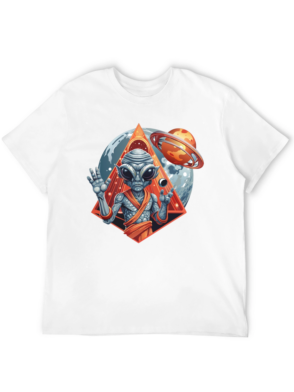 Alien Graphic Tee - Cosmic Design
