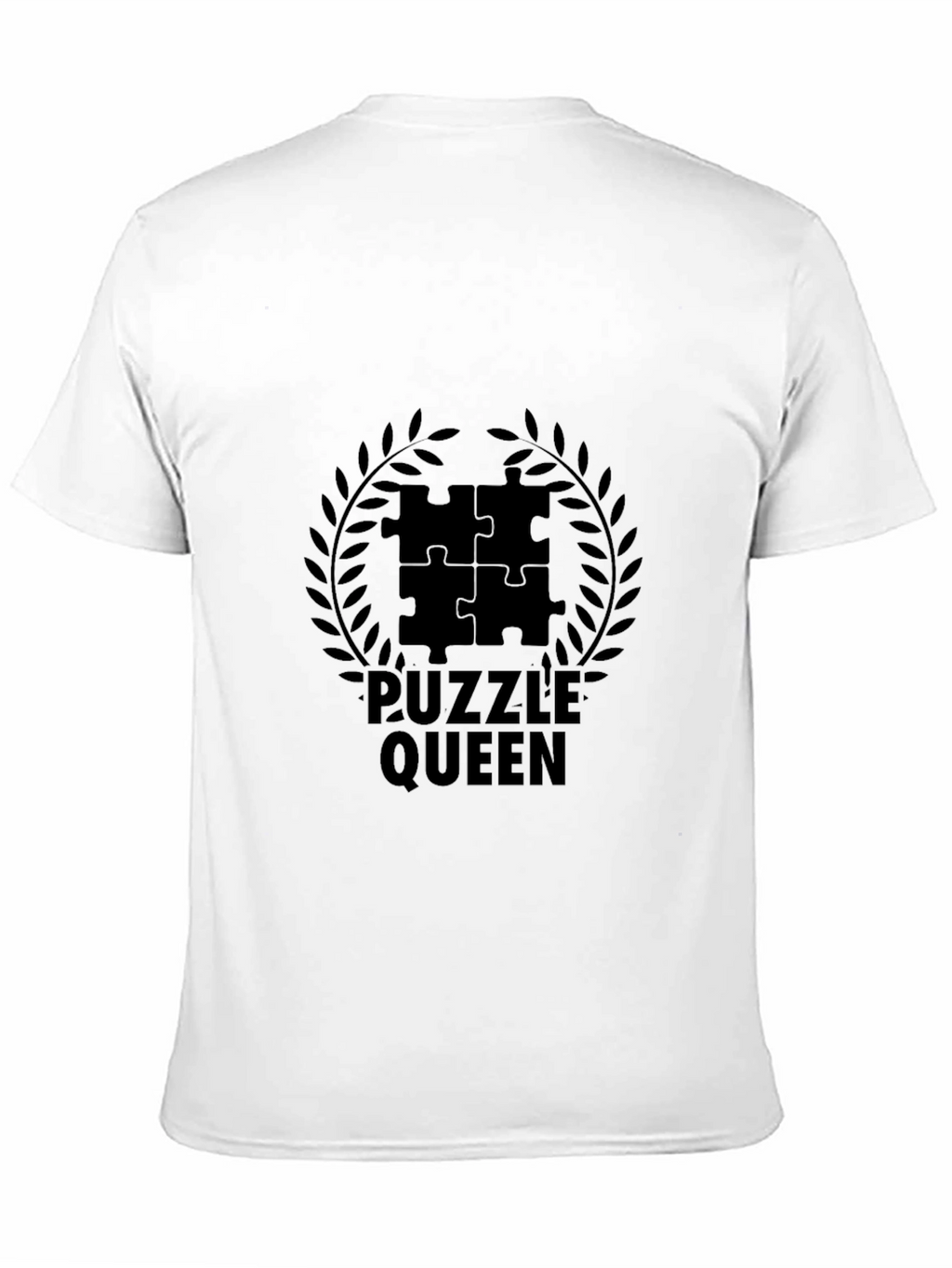 Puzzle Queen Black T-Shirt - Jigsaw Lovers Tee