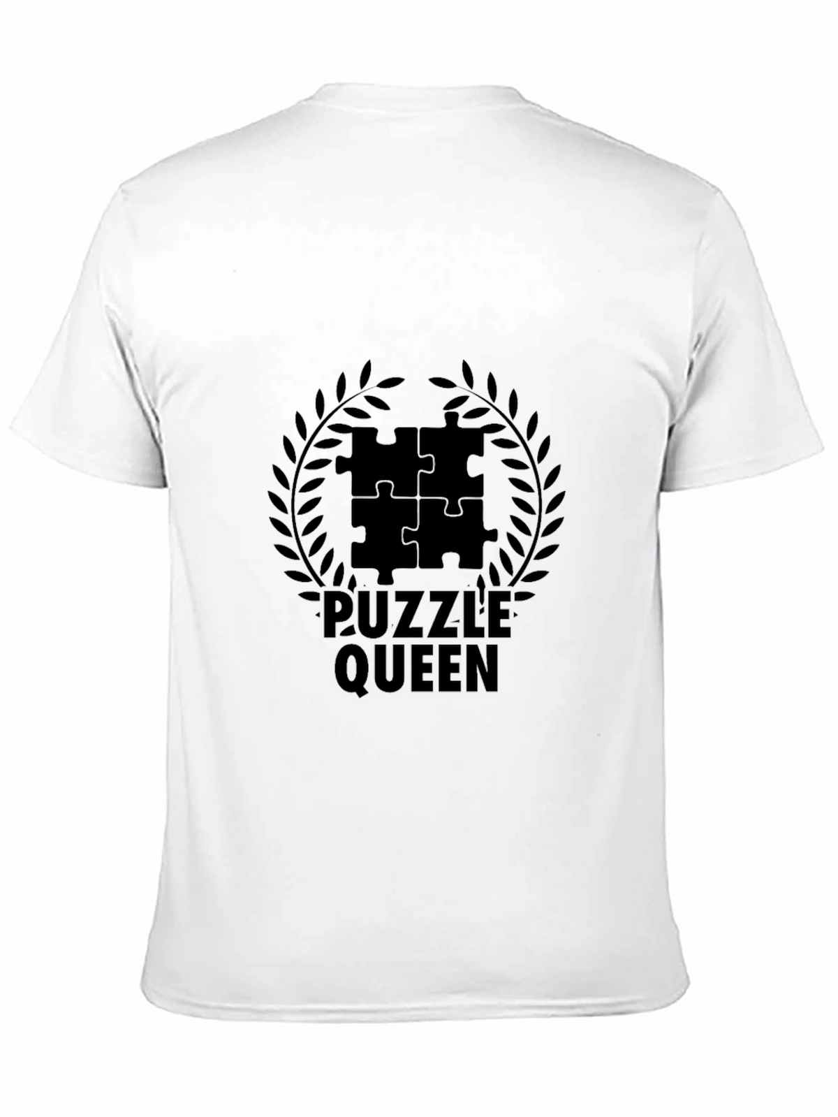 Puzzle Queen Black T-Shirt - Jigsaw Lovers Tee