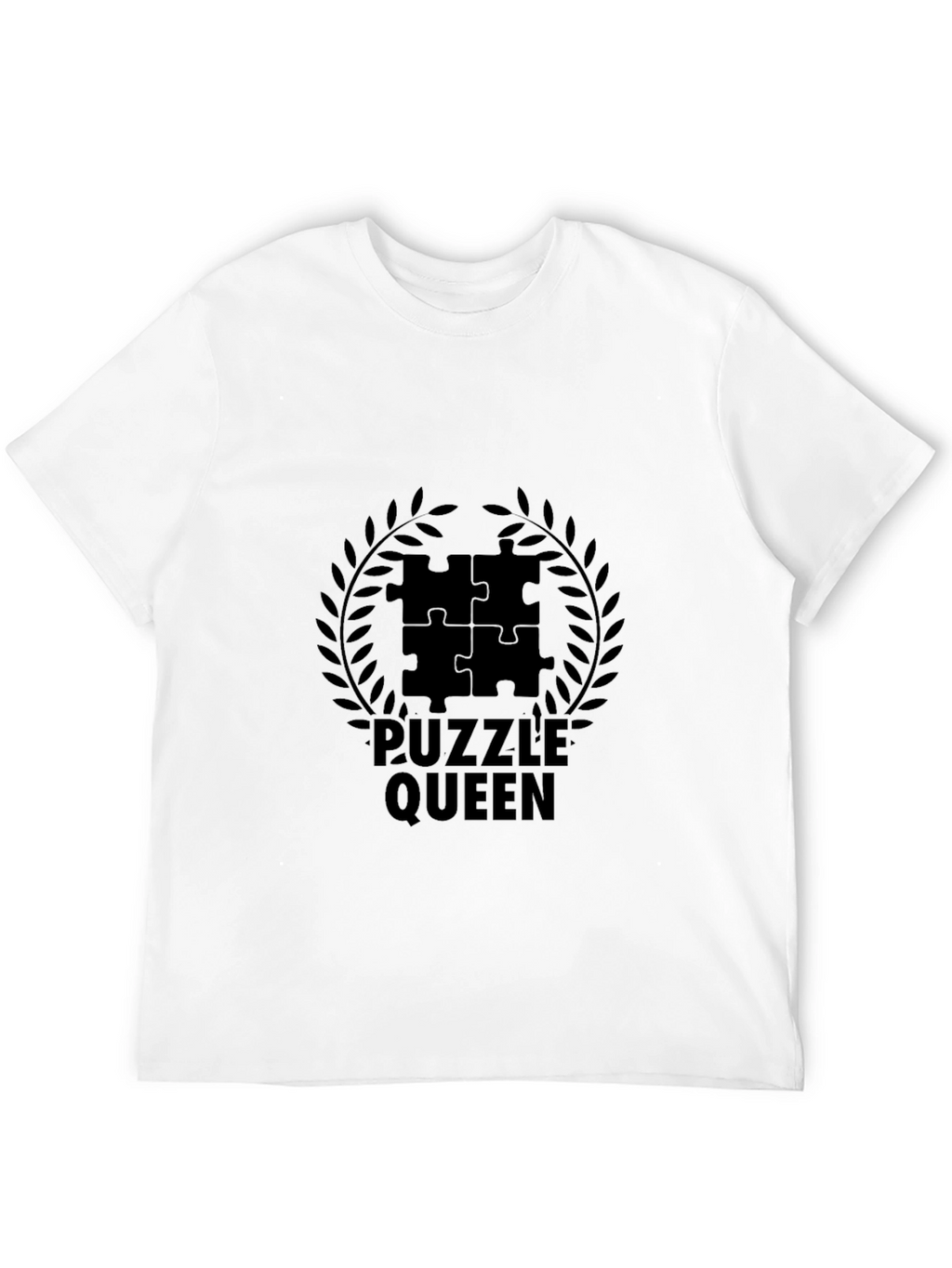 Puzzle Queen Black T-Shirt - Jigsaw Lovers Tee