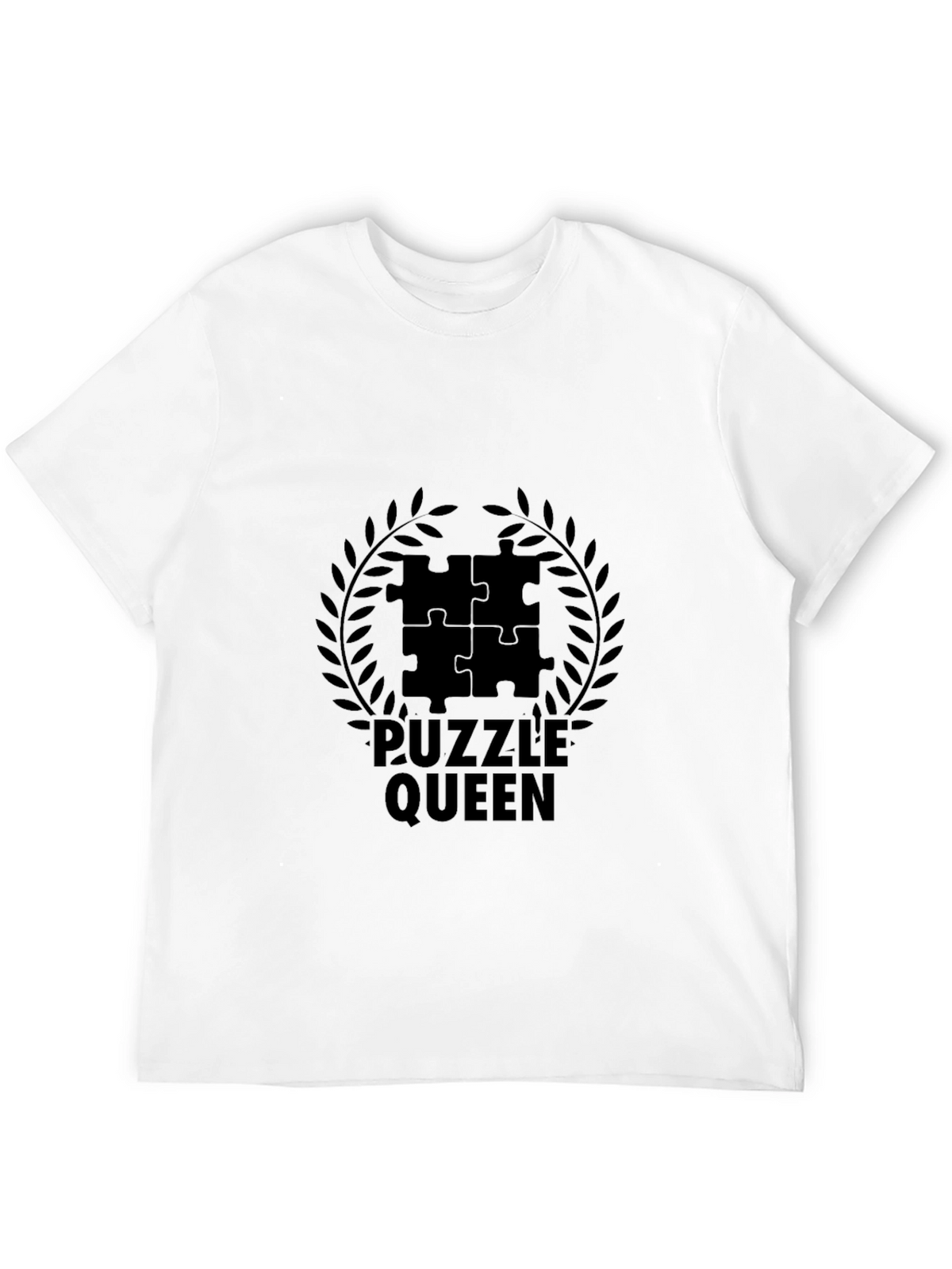 Puzzle Queen Black T-Shirt - Jigsaw Lovers Tee