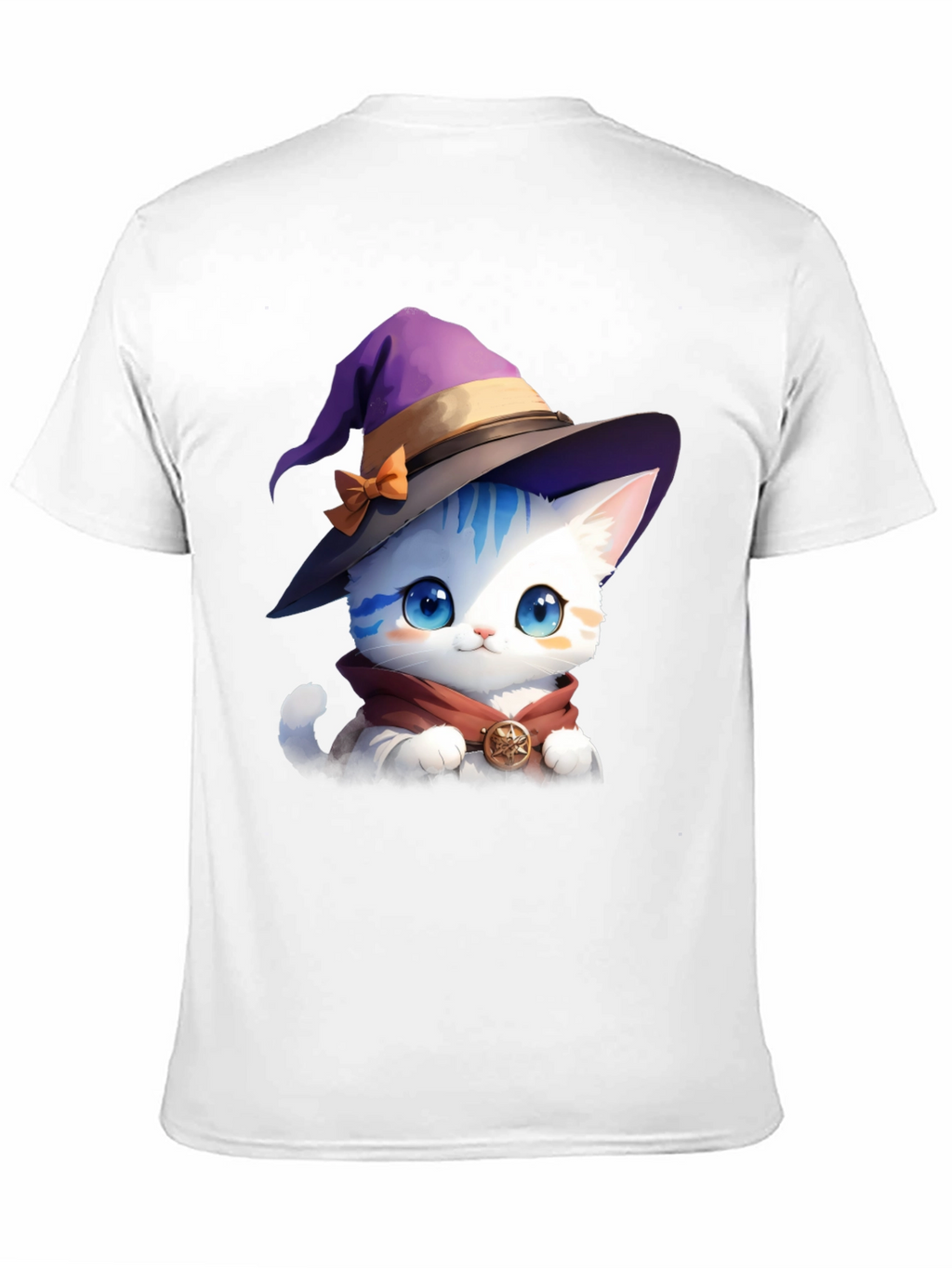 Wizard Cat Graphic Tee - Magic & Style!
