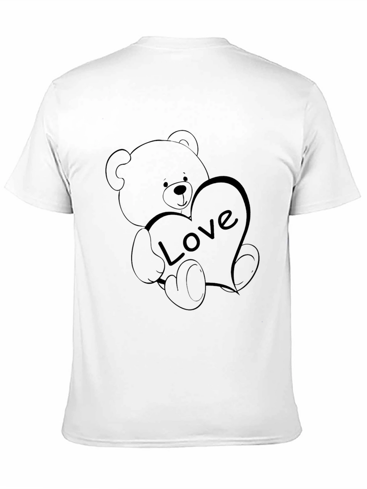 Love Bear Graphic Tee - Unisex Black T-Shirt