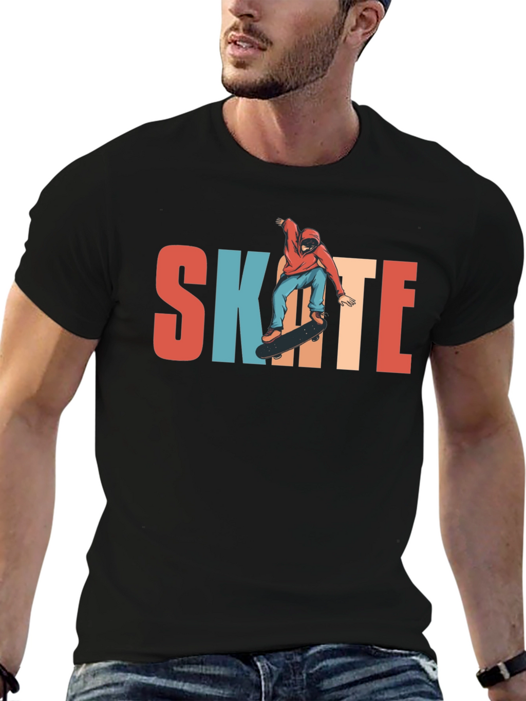 Skate T-Shirt | Retro Skateboarder Graphic Tee