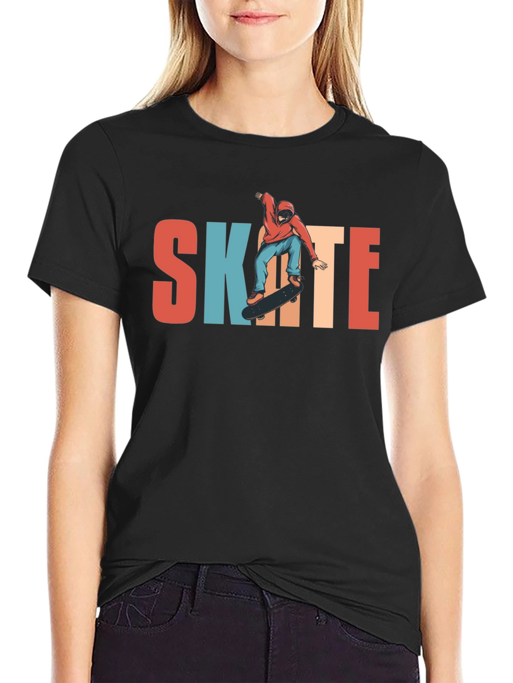 Skate T-Shirt | Retro Skateboarder Graphic Tee