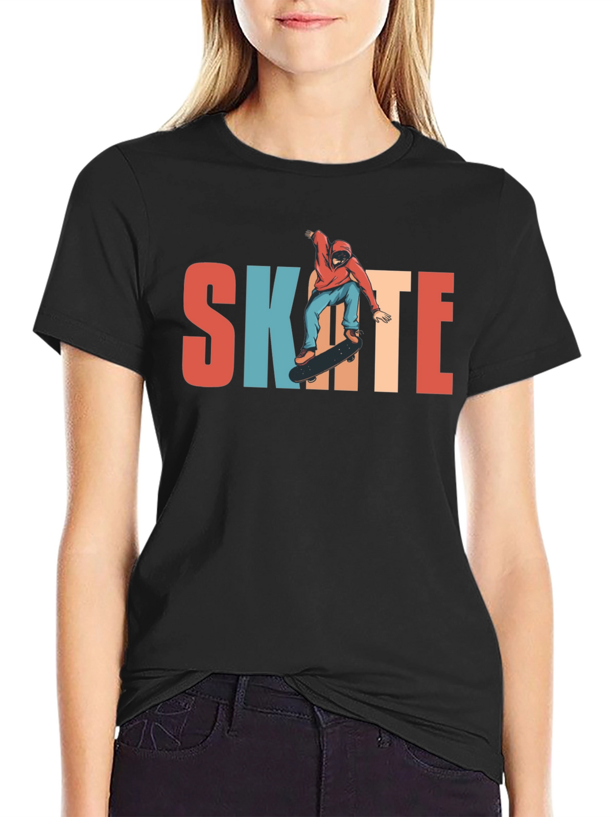 Skate T-Shirt | Retro Skateboarder Graphic Tee