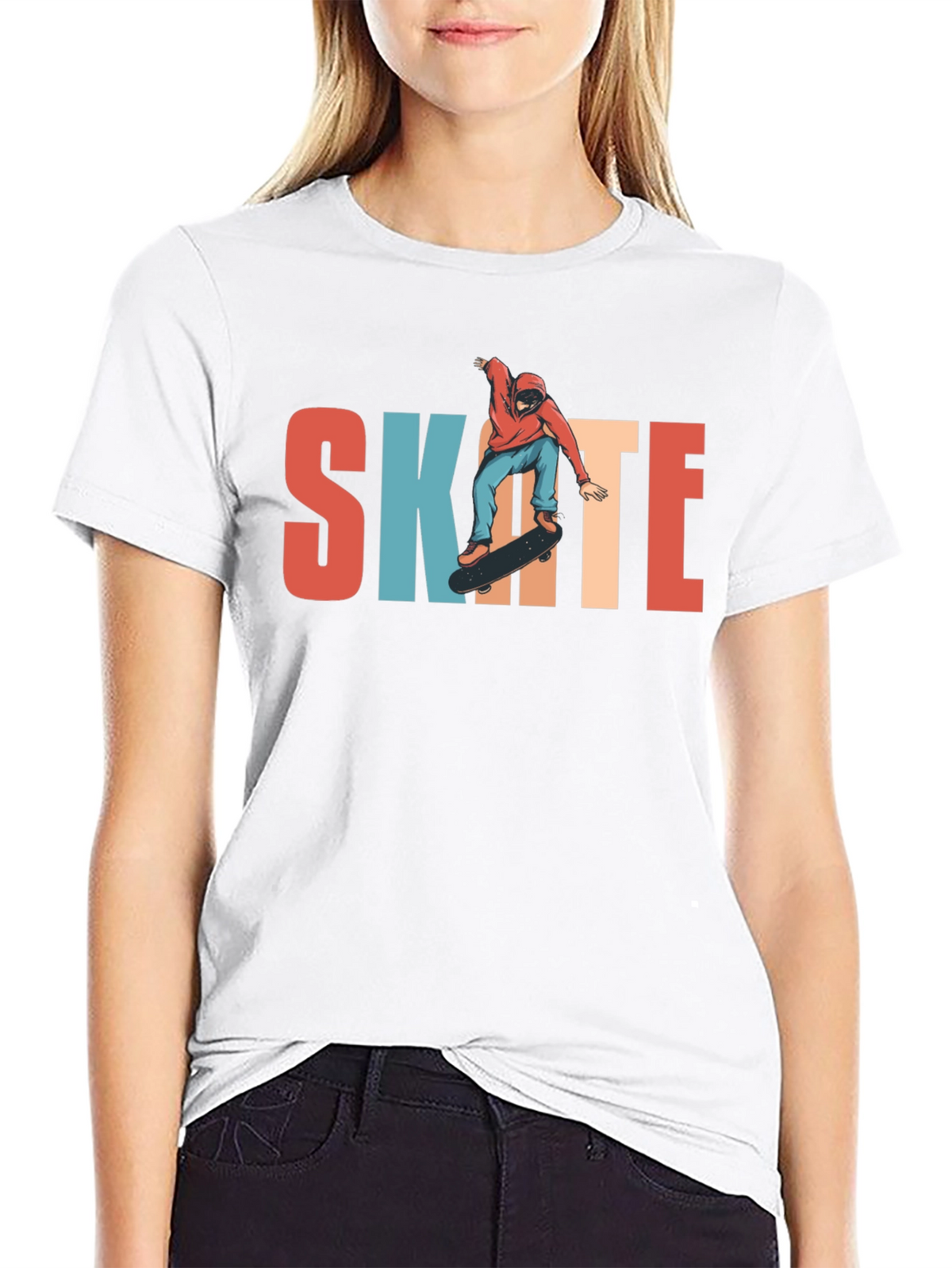 Skate T-Shirt | Retro Skateboarder Graphic Tee
