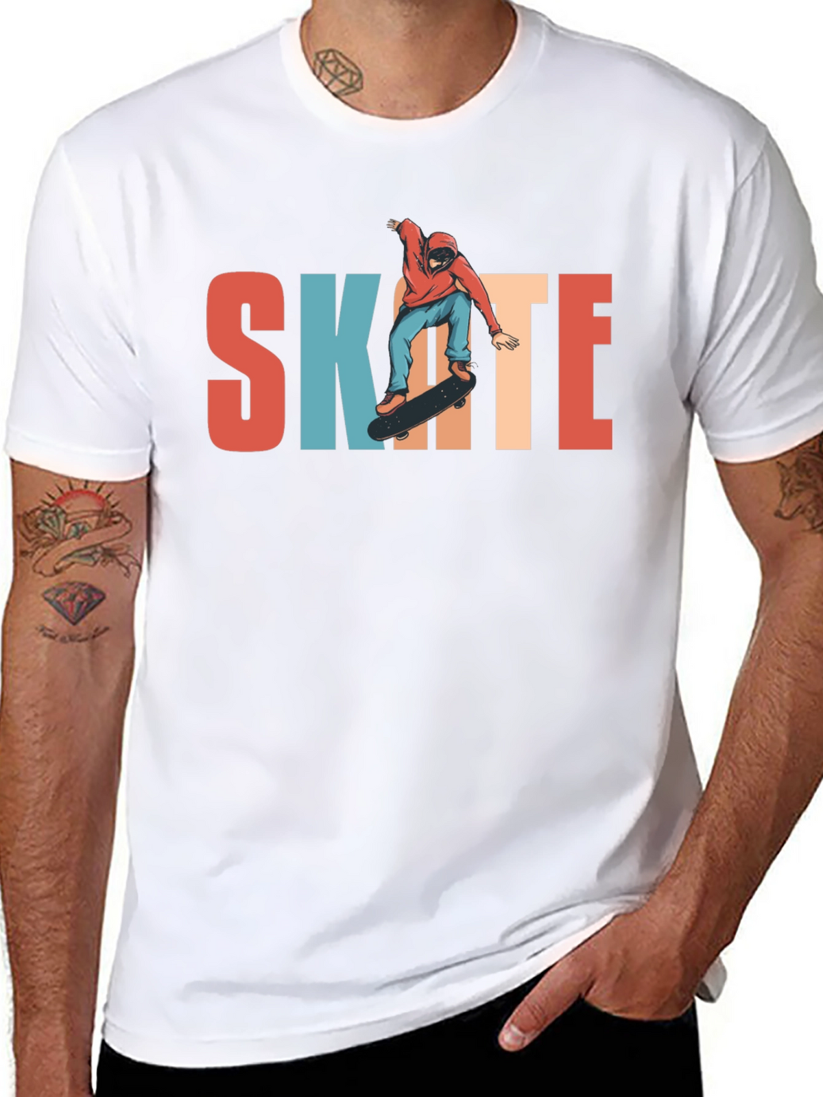 Skate T-Shirt | Retro Skateboarder Graphic Tee