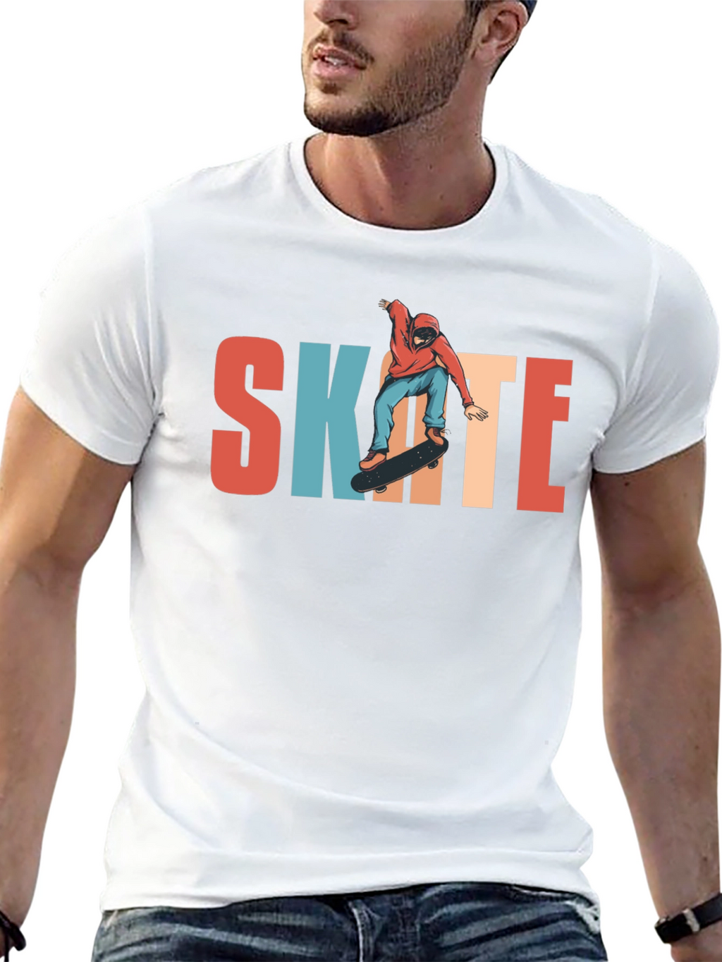 Skate T-Shirt | Retro Skateboarder Graphic Tee