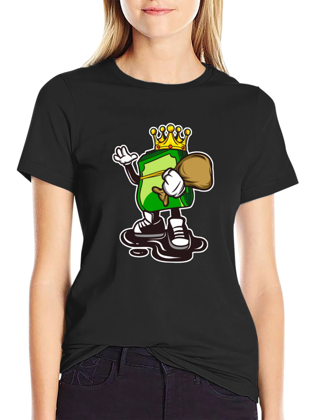 Money King Graphic Tee - Black