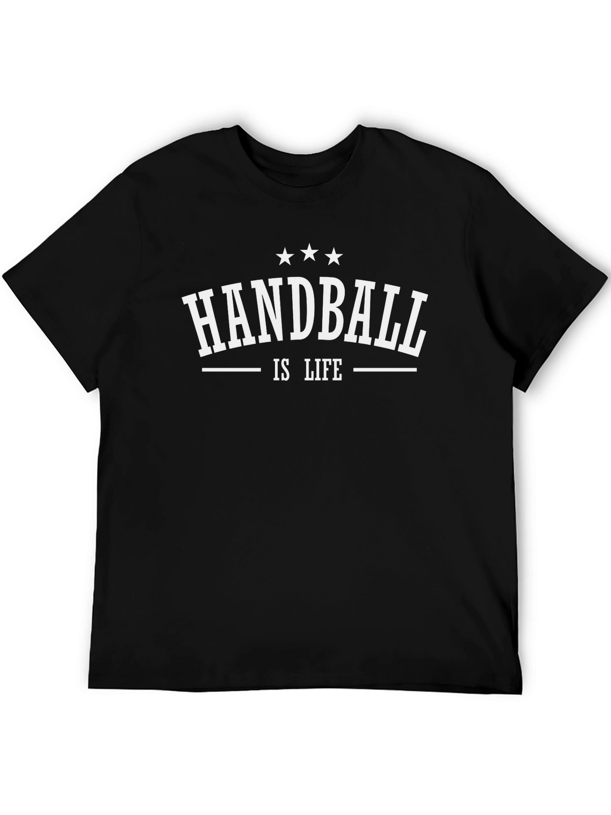 Handball is Life Black Graphic T-Shirt