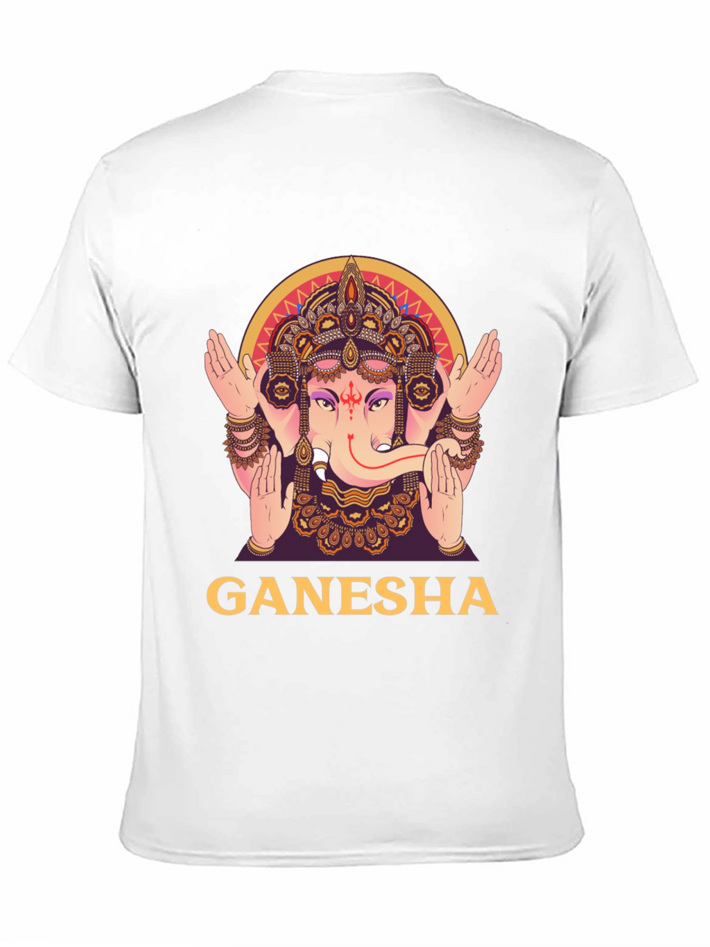 Ganesha Graphic Tee - Black Cotton T-Shirt
