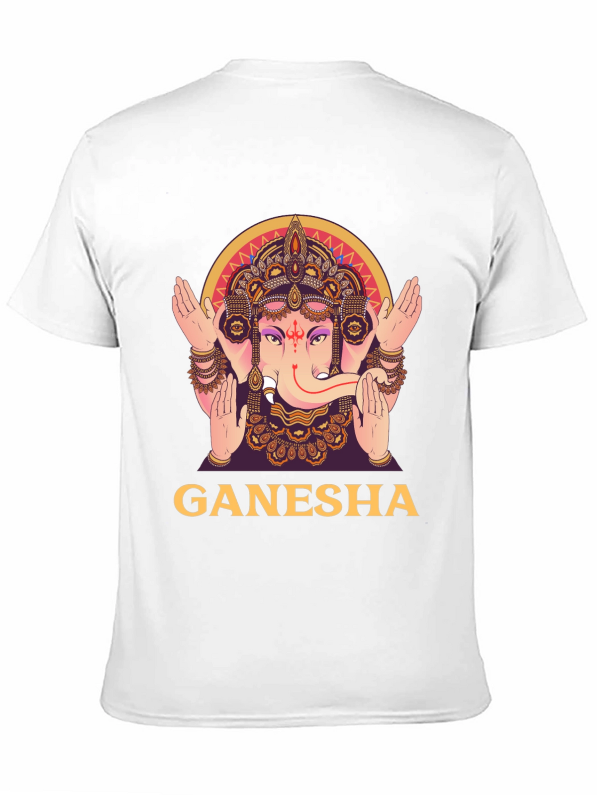 Ganesha Graphic Tee - Black Cotton T-Shirt
