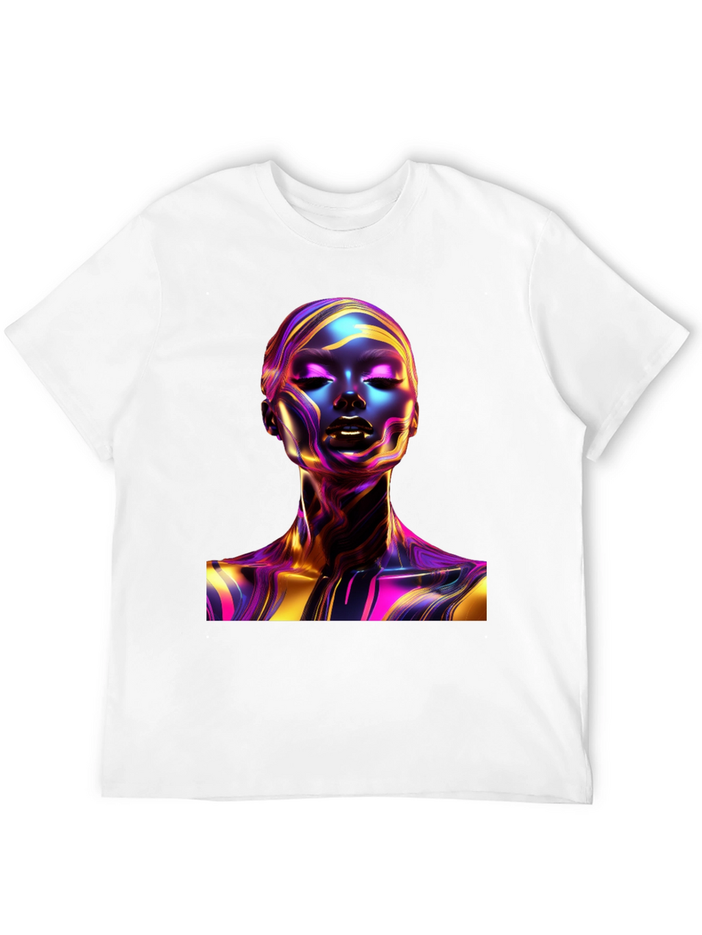 Abstract Woman Art Black T-Shirt