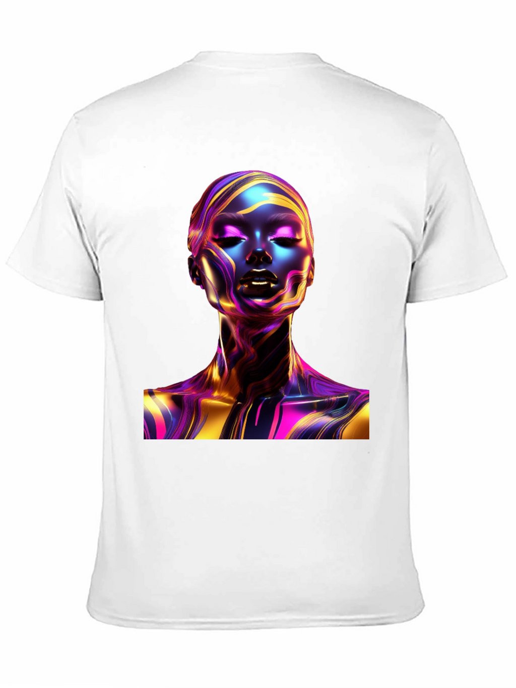 Abstract Woman Art Black T-Shirt