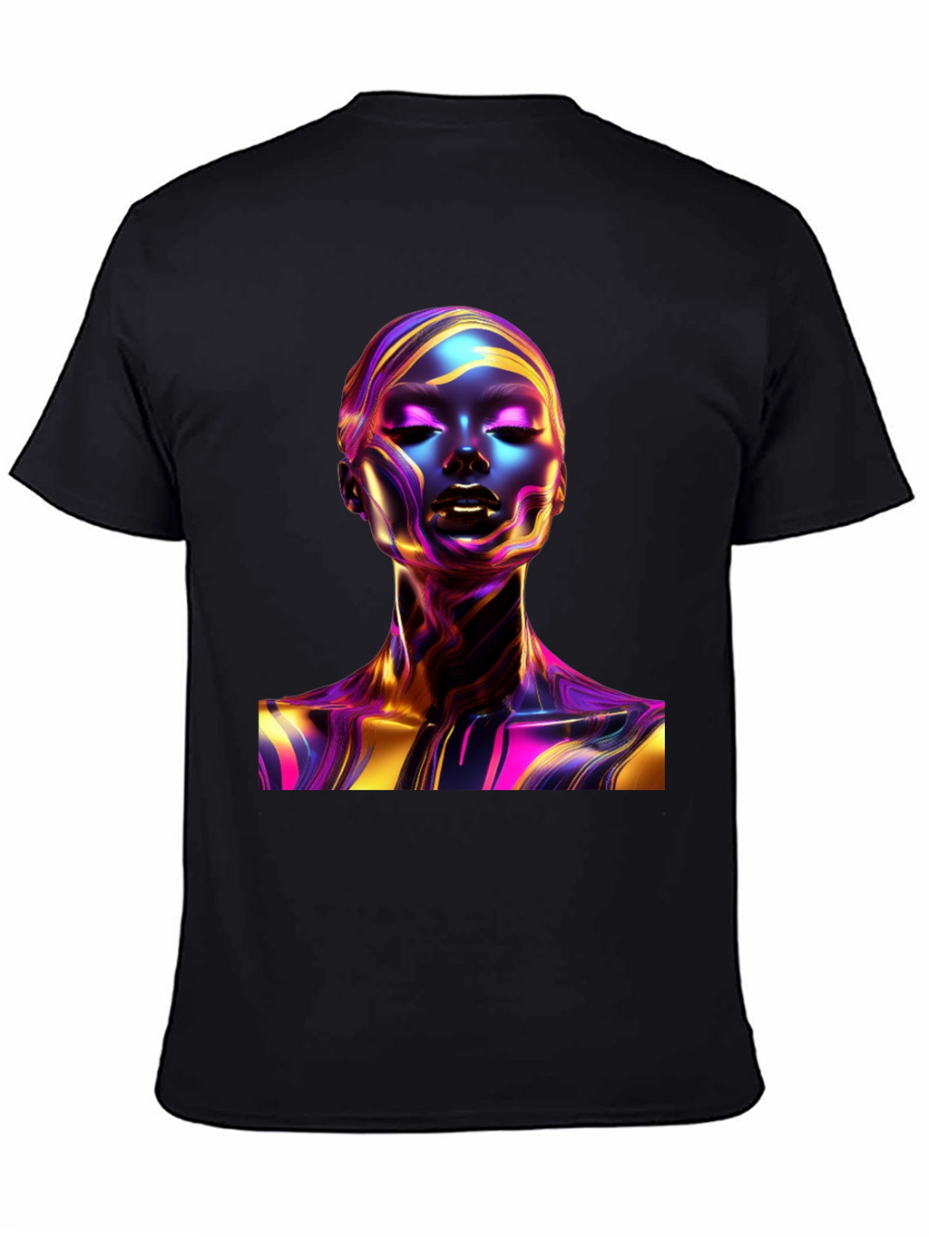 Abstract Woman Art Black T-Shirt