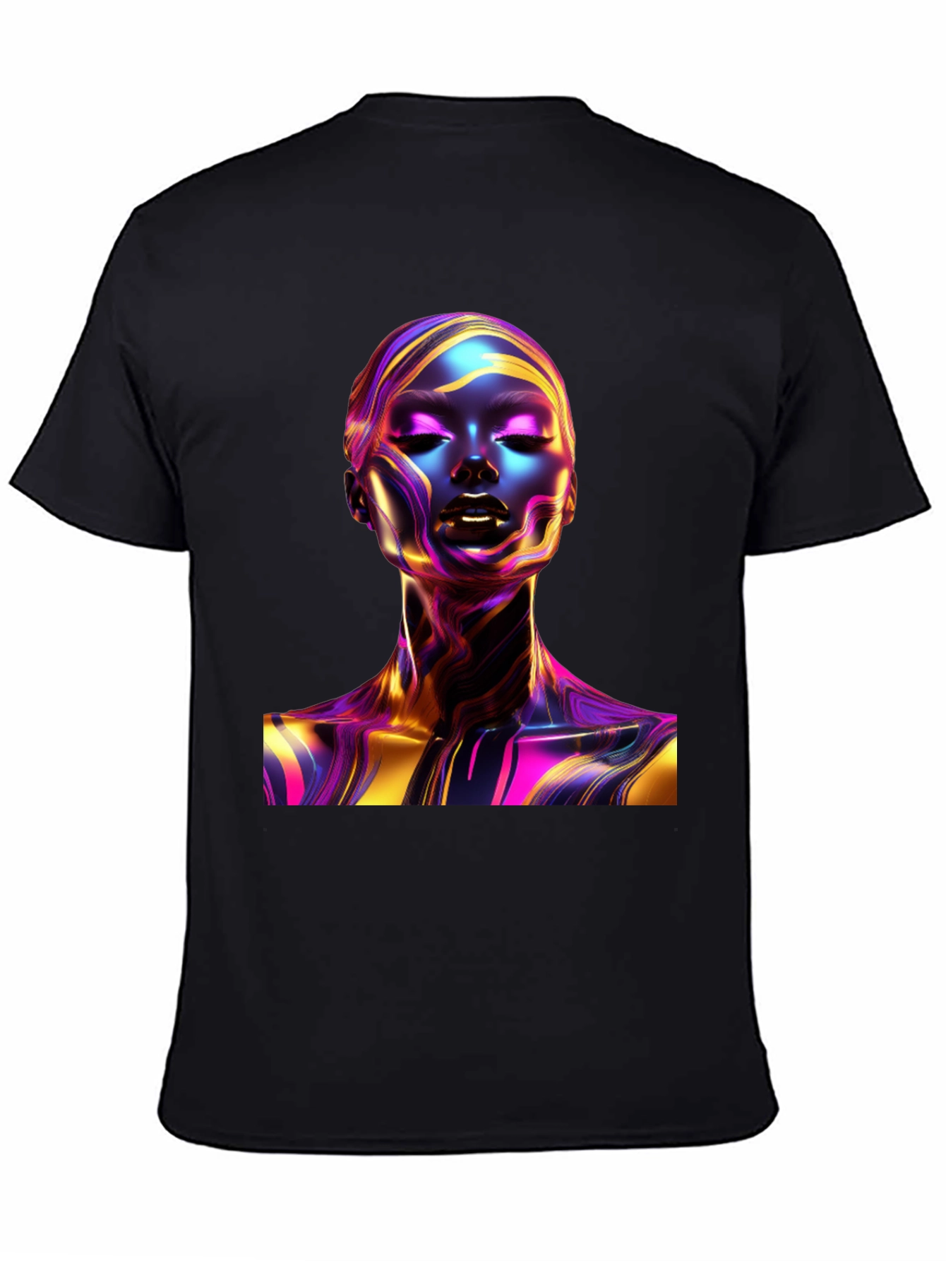 Abstract Woman Art Black T-Shirt