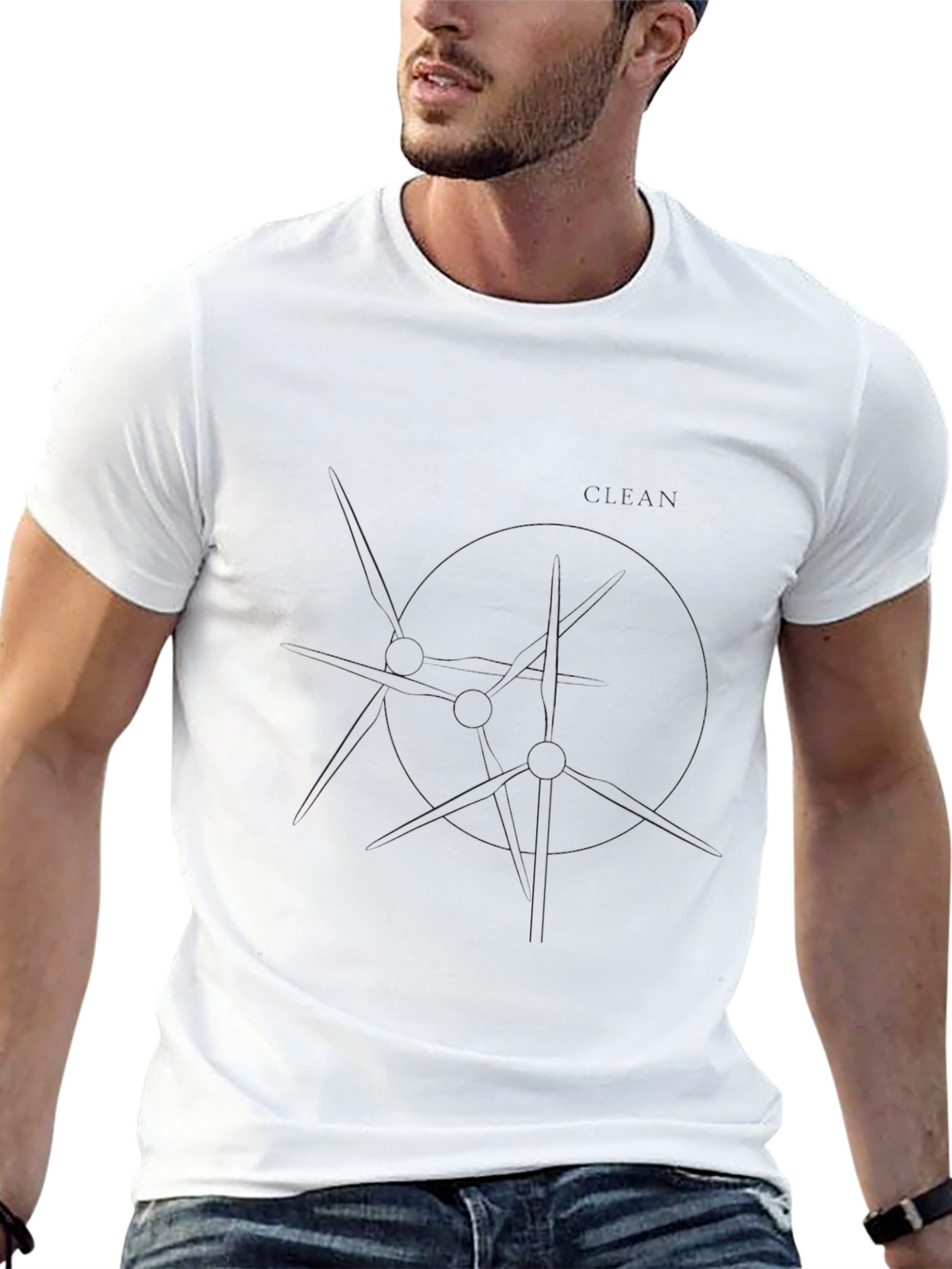 Mens Solid Black Short Sleeve Crew Neck T-Shirt
