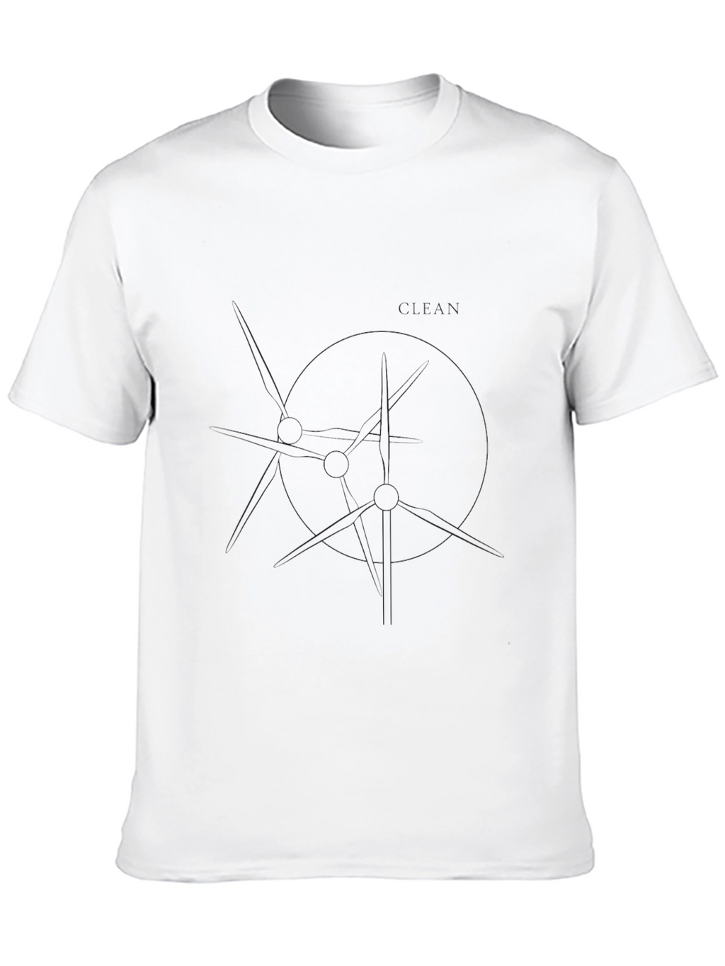 Mens Solid Black Short Sleeve Crew Neck T-Shirt