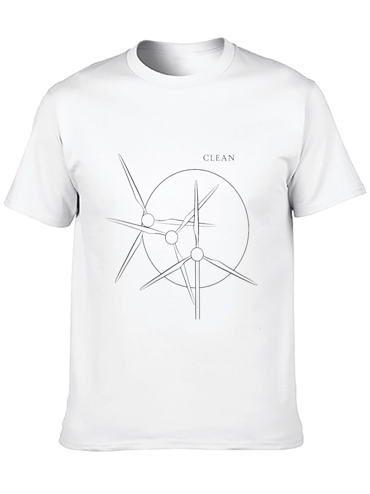 Mens Solid Black Short Sleeve Crew Neck T-Shirt
