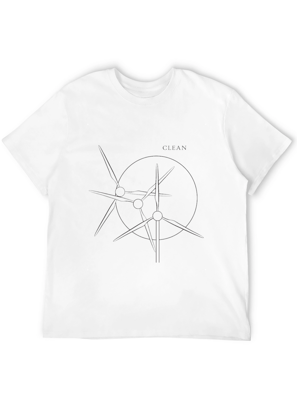 Mens Solid Black Short Sleeve Crew Neck T-Shirt