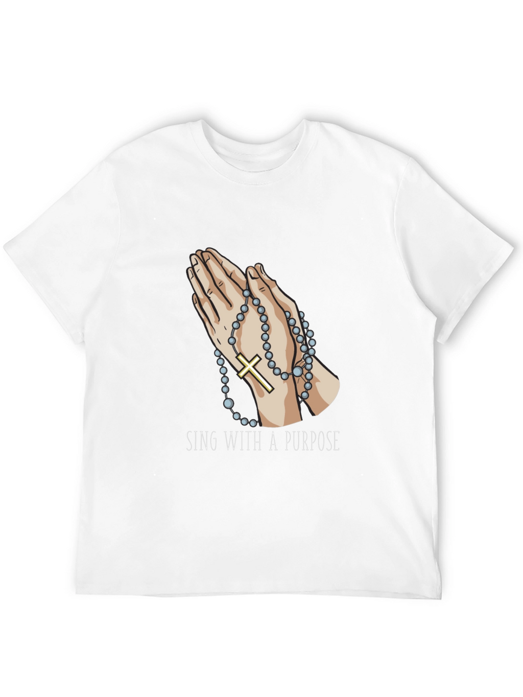Praying Hands Rosary T-Shirt